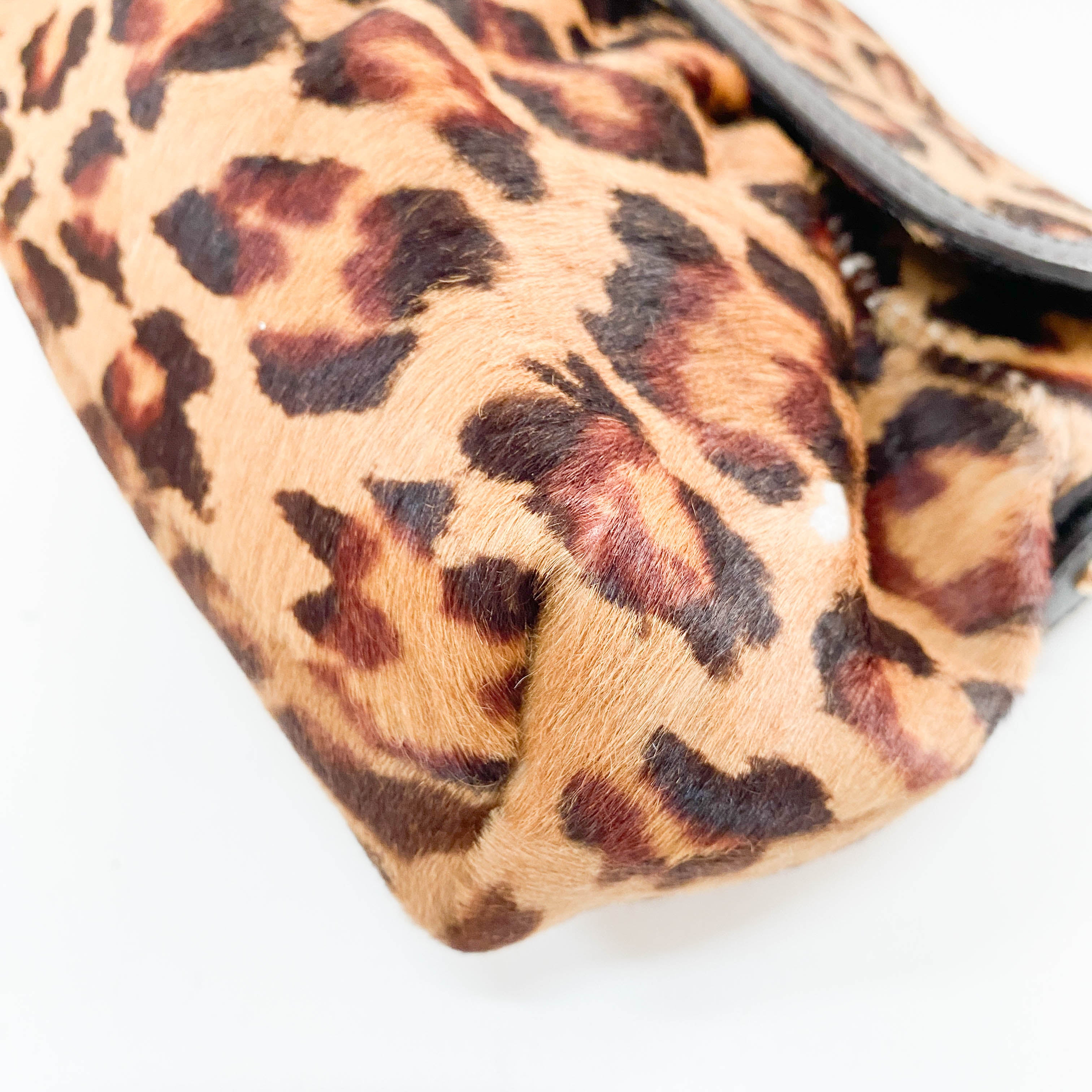 Leopard Pony Hair Shoulder Bag