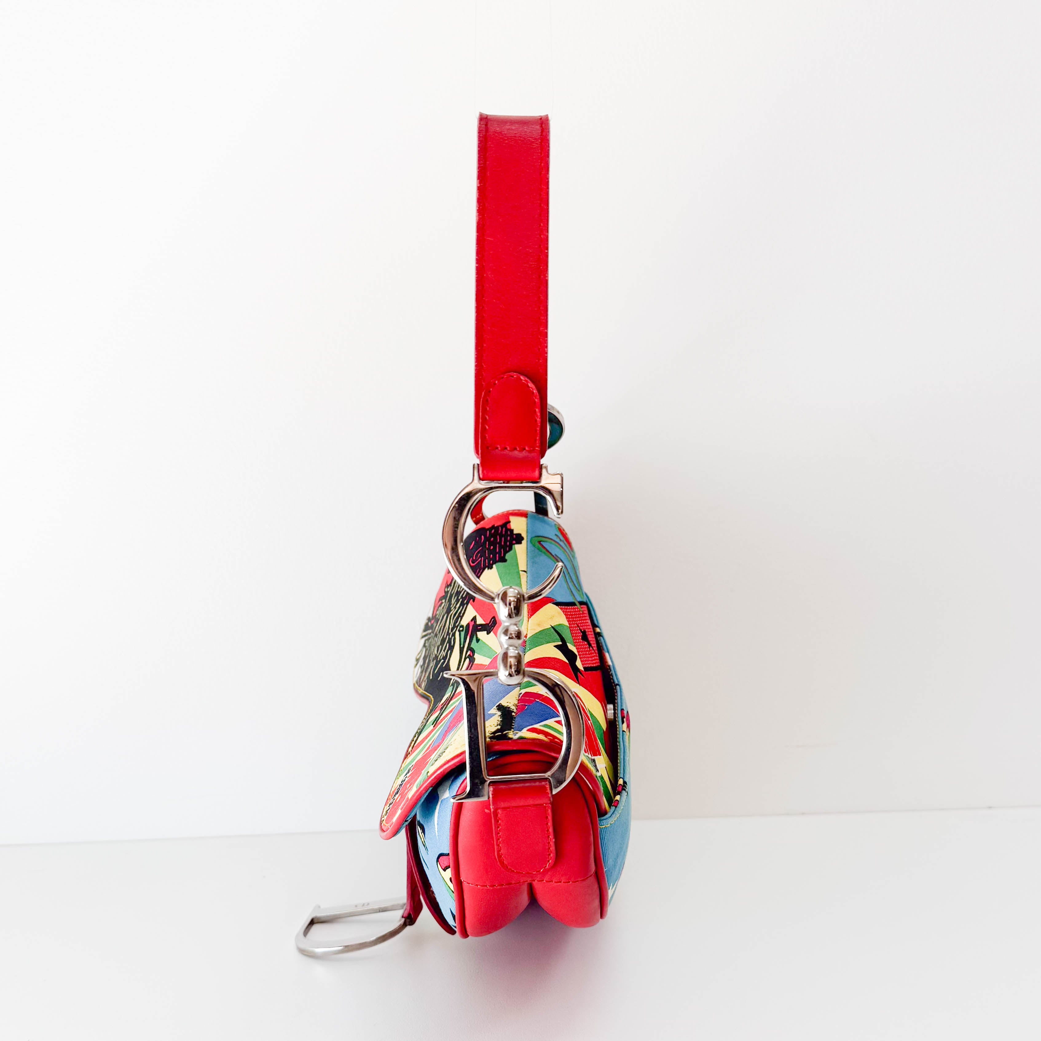 Saddle Bob Marley Multi-Colour Canvas Shoulder Bag