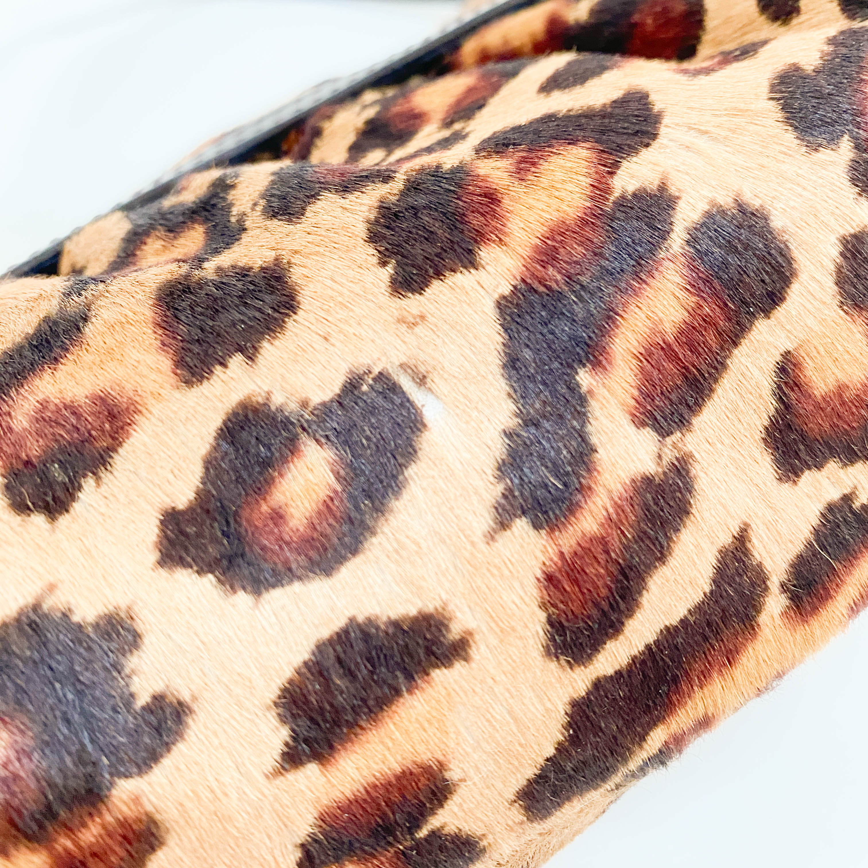 Leopard Pony Hair Shoulder Bag