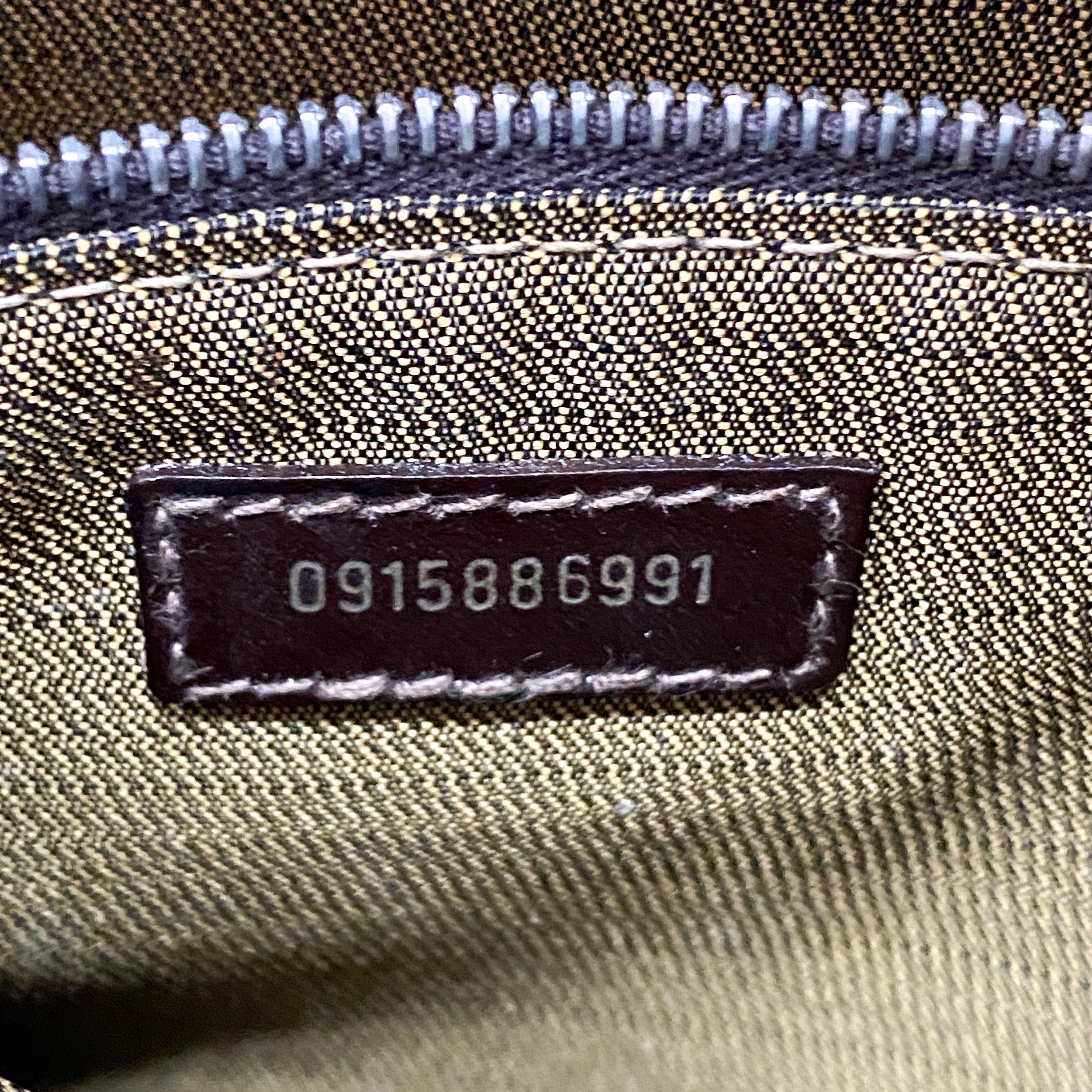 Zucca Brown Canvas Shoulder Bag