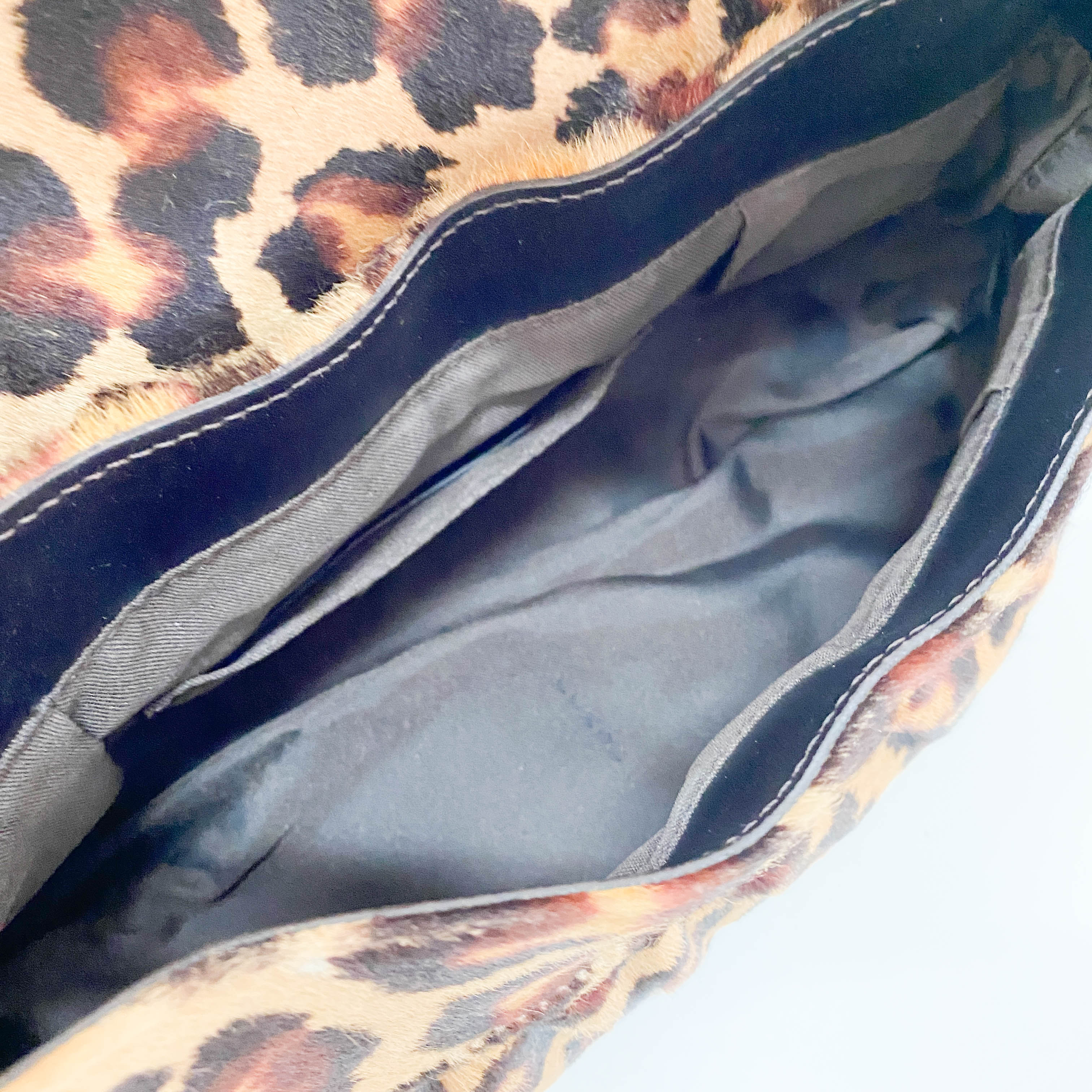 Leopard Pony Hair Shoulder Bag