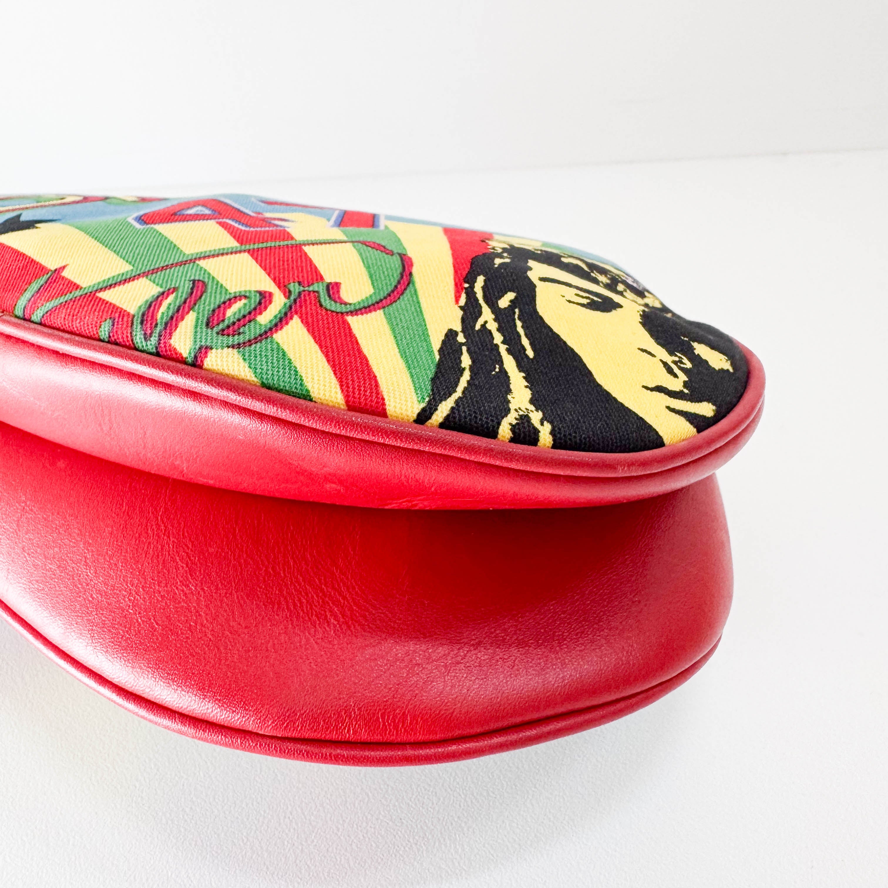 Saddle Bob Marley Multi-Colour Canvas Shoulder Bag