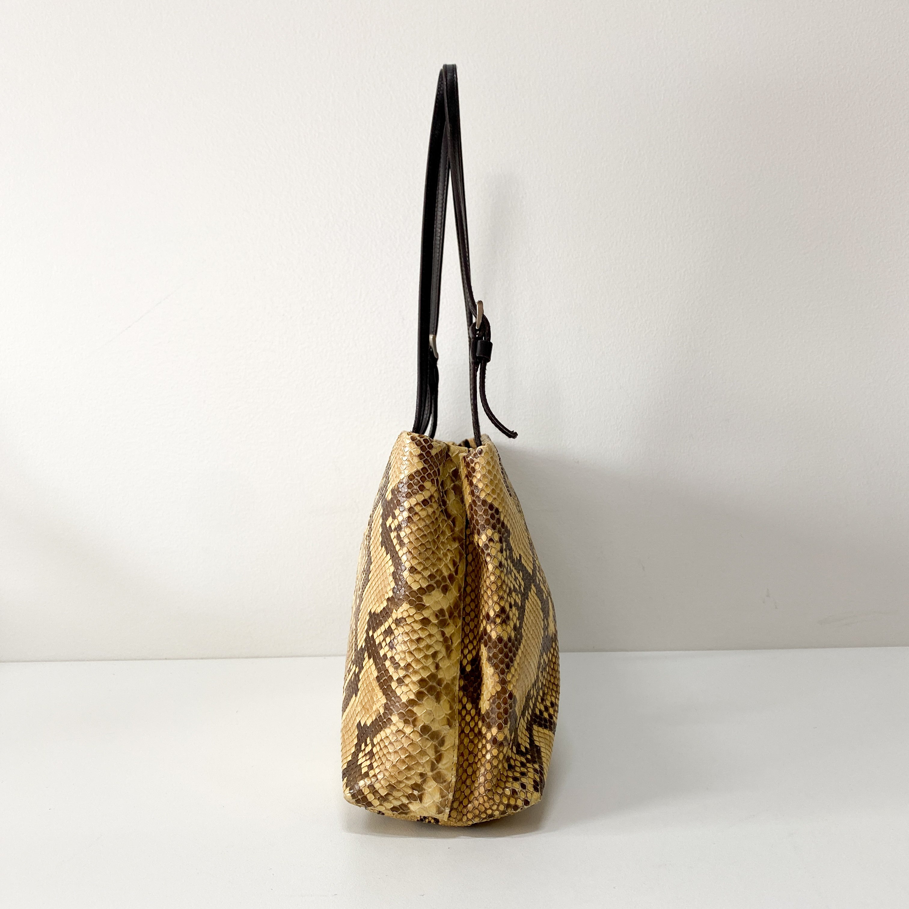 Yellow Leather Shoulder Bag