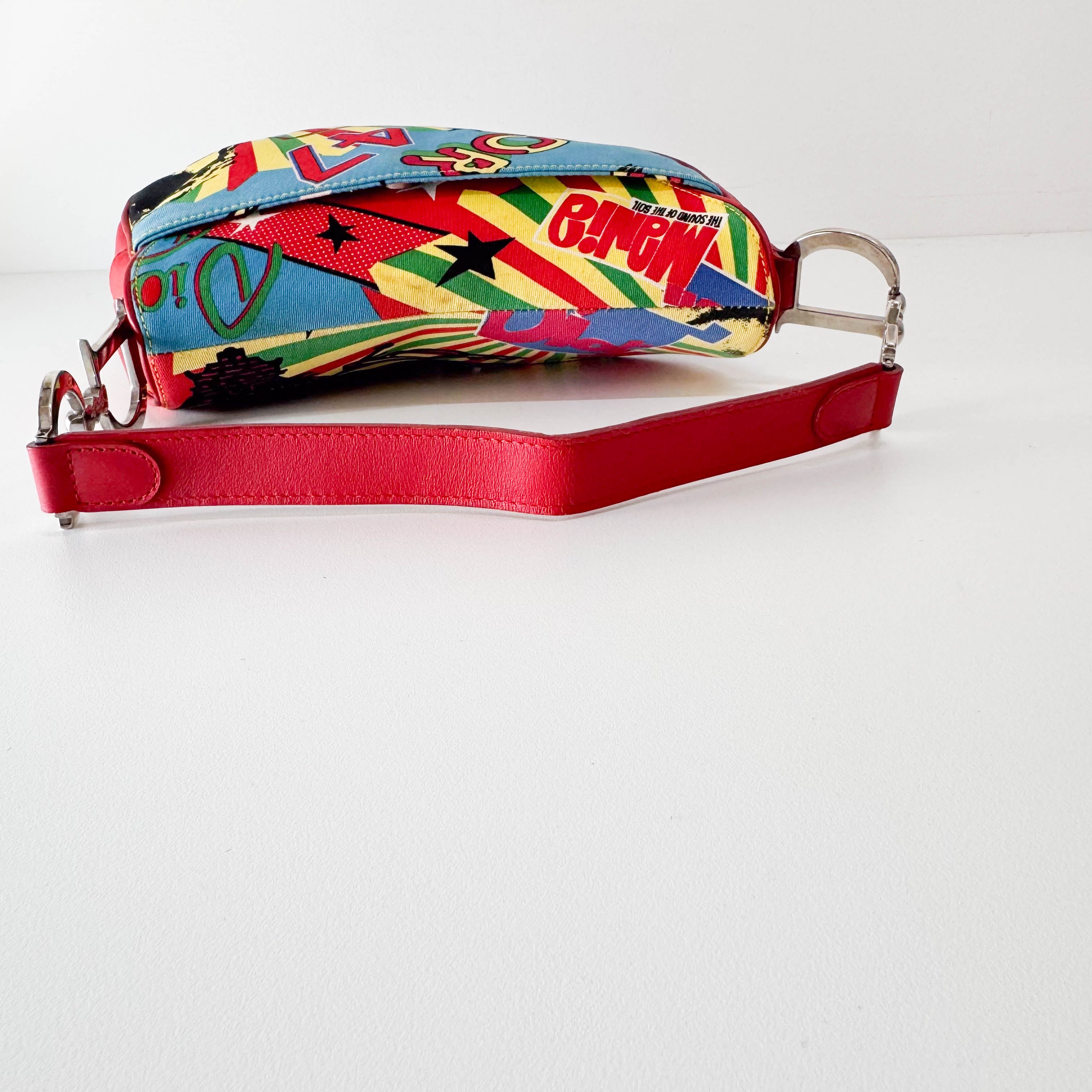 Saddle Bob Marley Multi-Colour Canvas Shoulder Bag