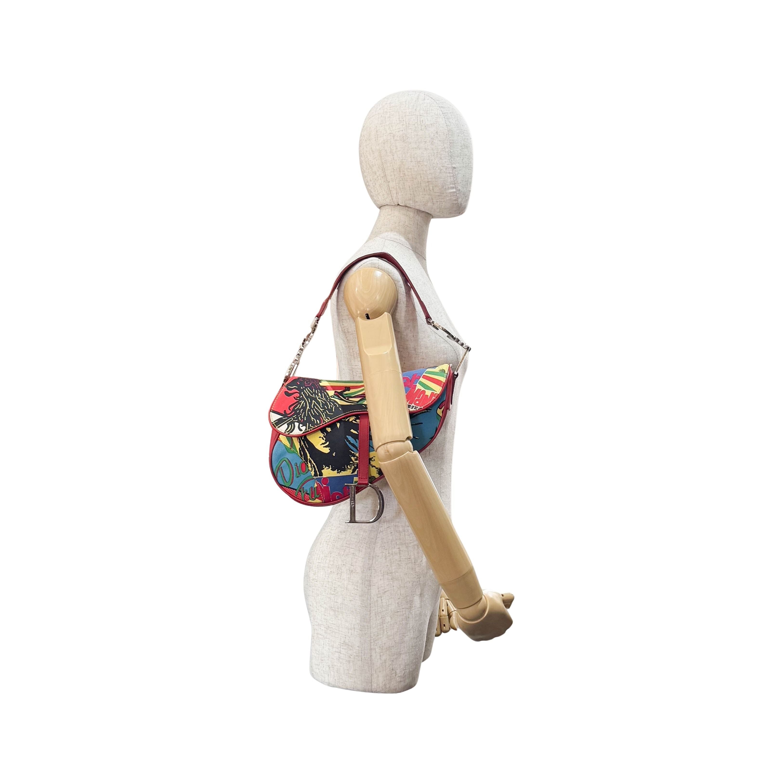 Saddle Bob Marley Multi-Colour Canvas Shoulder Bag