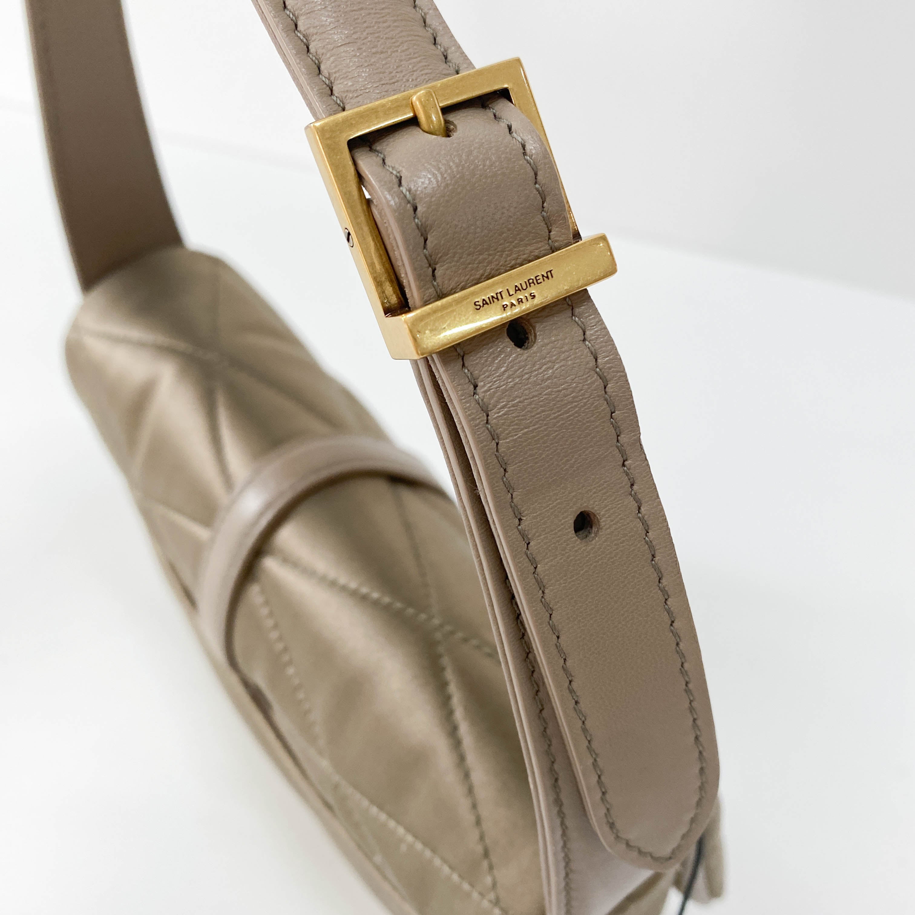 LE 5 À 7 Puffer Gold Satin Shoulder Bag