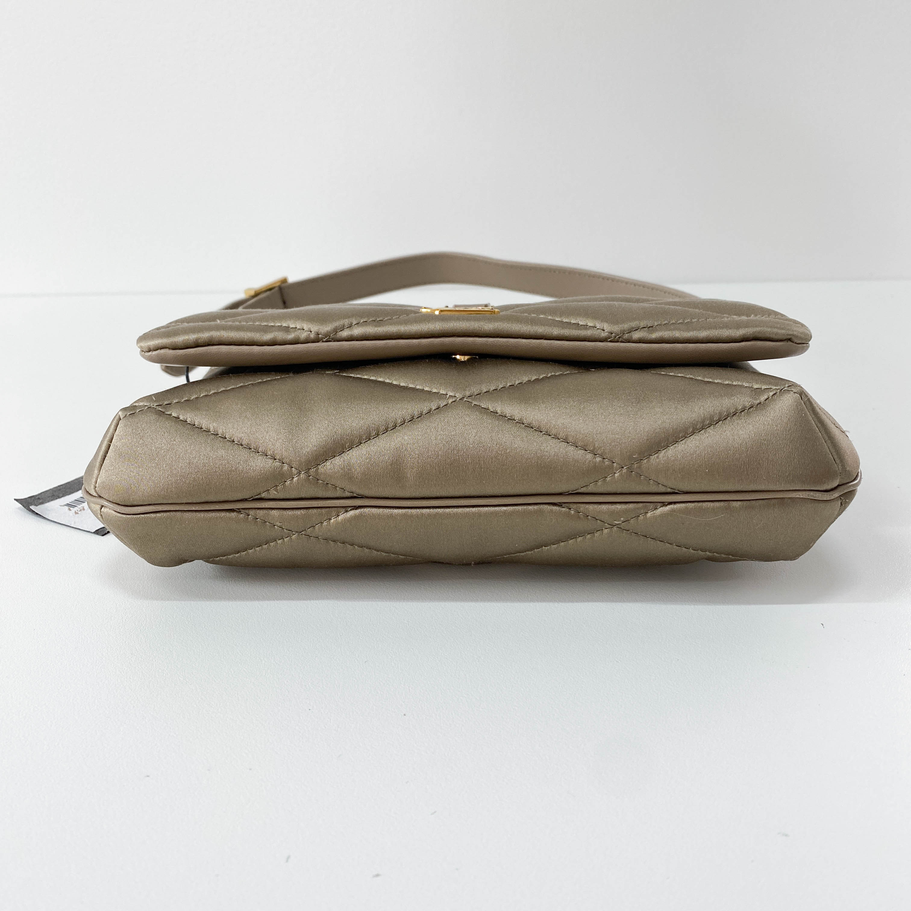 LE 5 À 7 Puffer Gold Satin Shoulder Bag