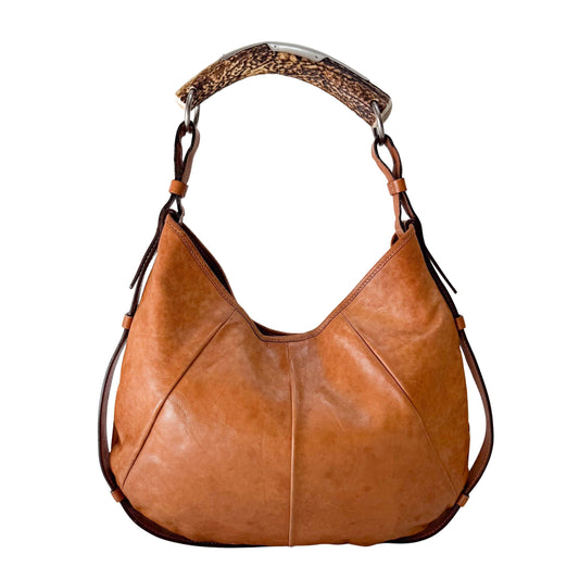 Mombasa Brown Leather Shoulder Bag