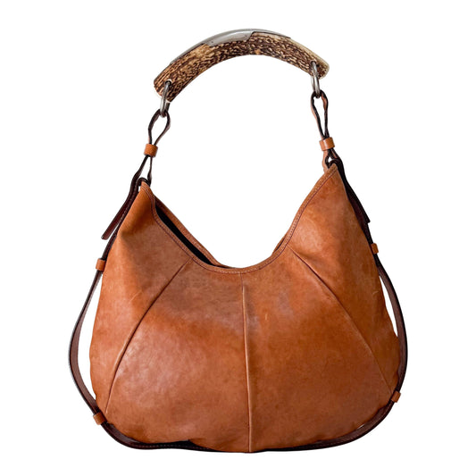 Mombasa Brown Leather Shoulder Bag