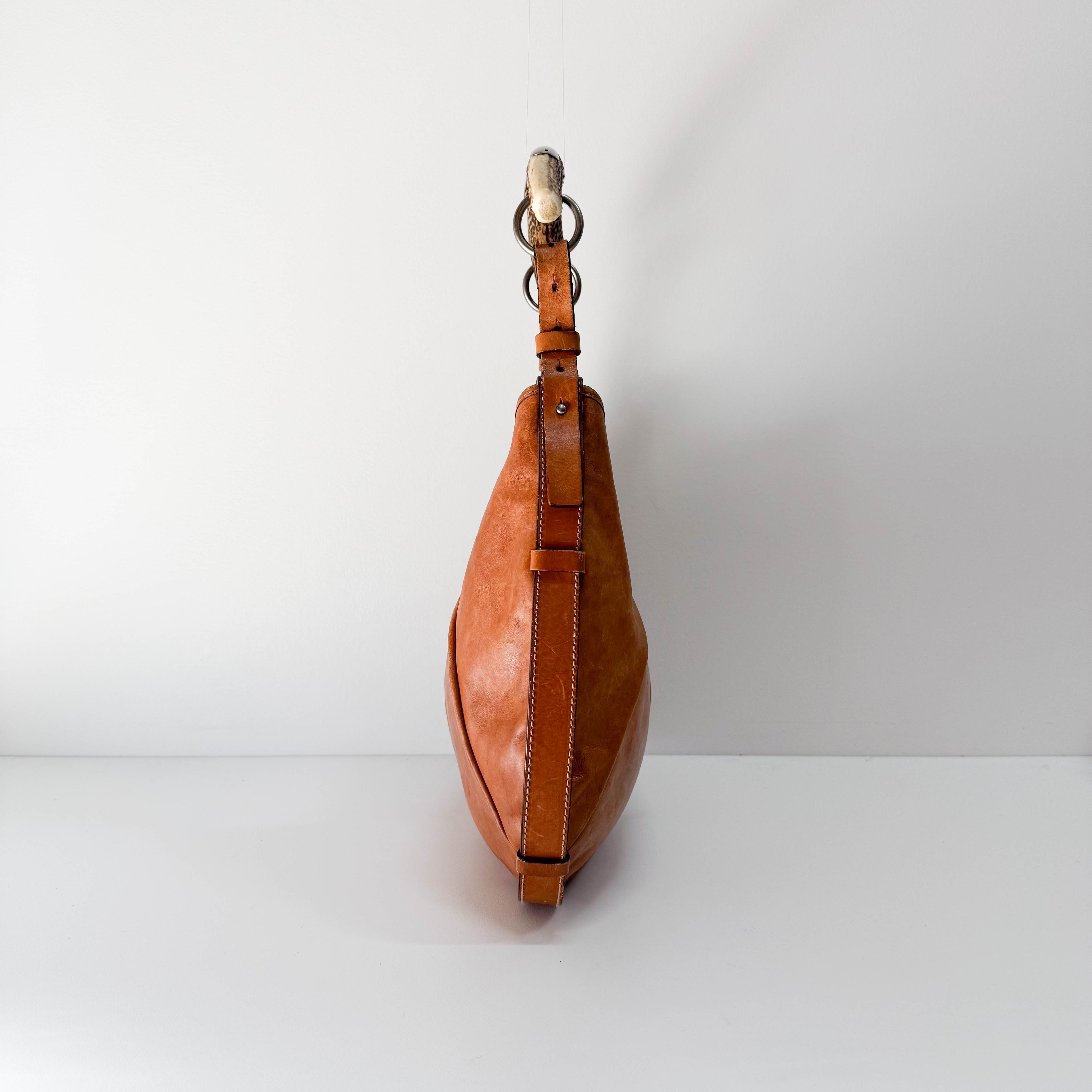 Mombasa Brown Leather Shoulder Bag