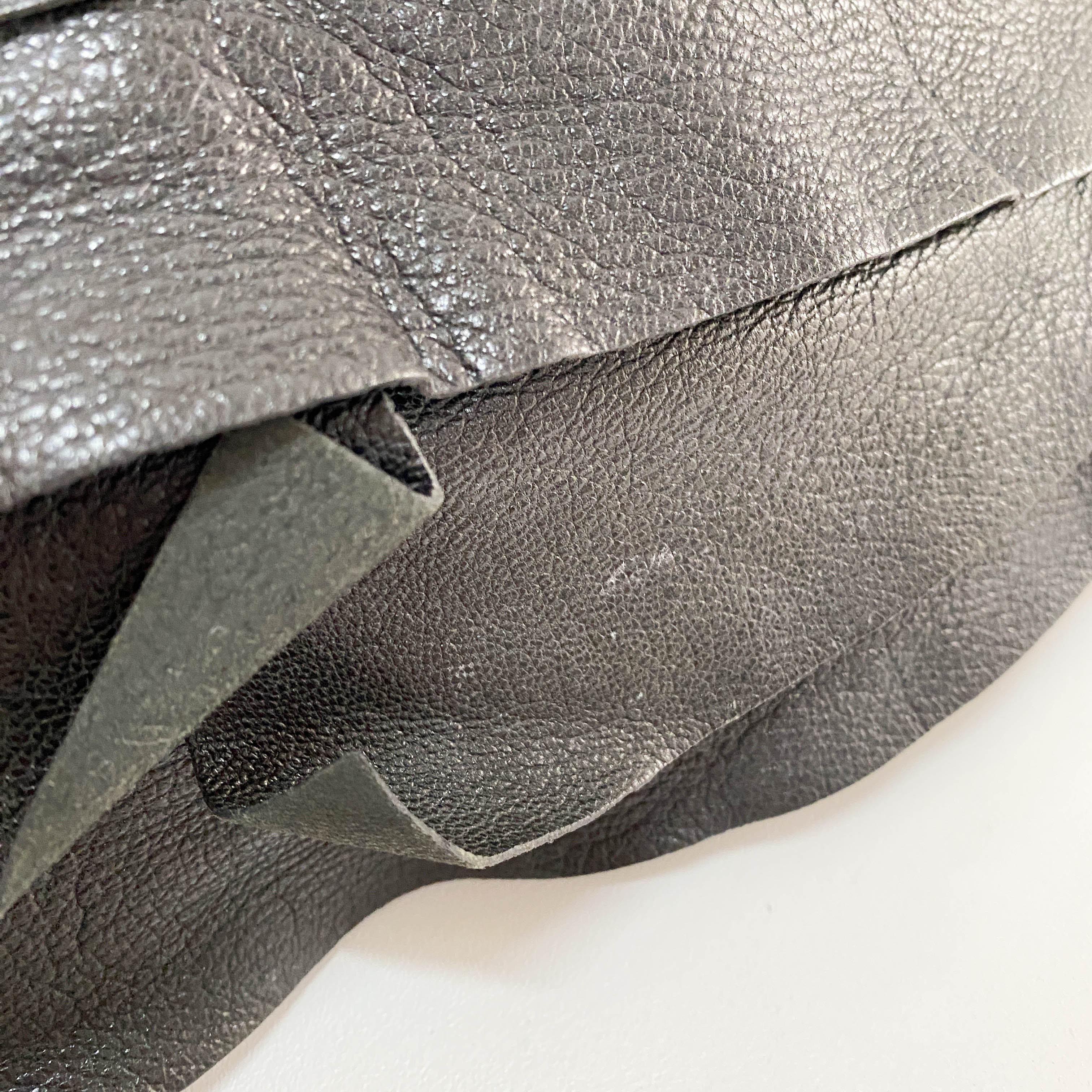 Saint Tropez Black Leather Shoulder Bag