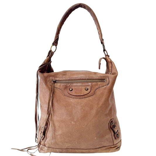 The Day Brown Leather Tote Bag