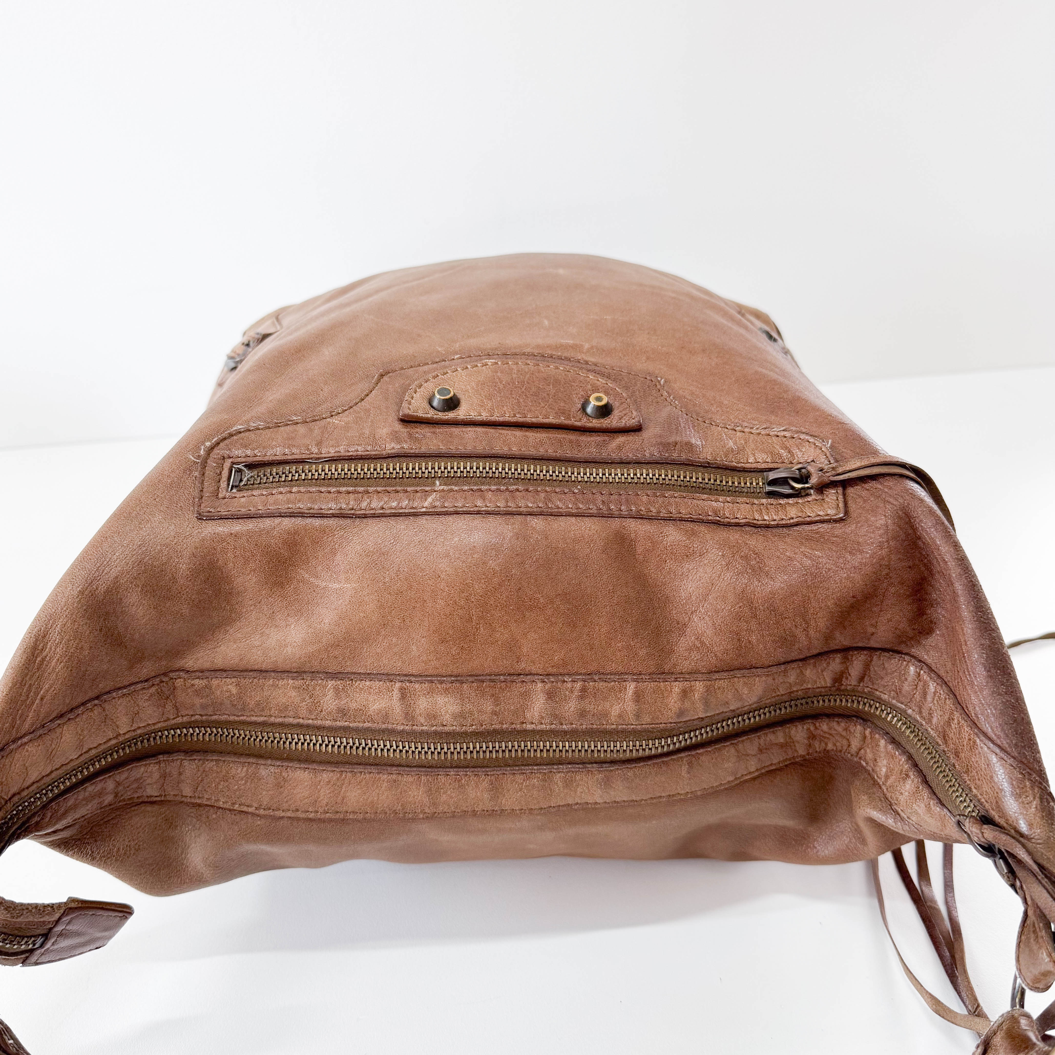 The Day Brown Leather Tote Bag