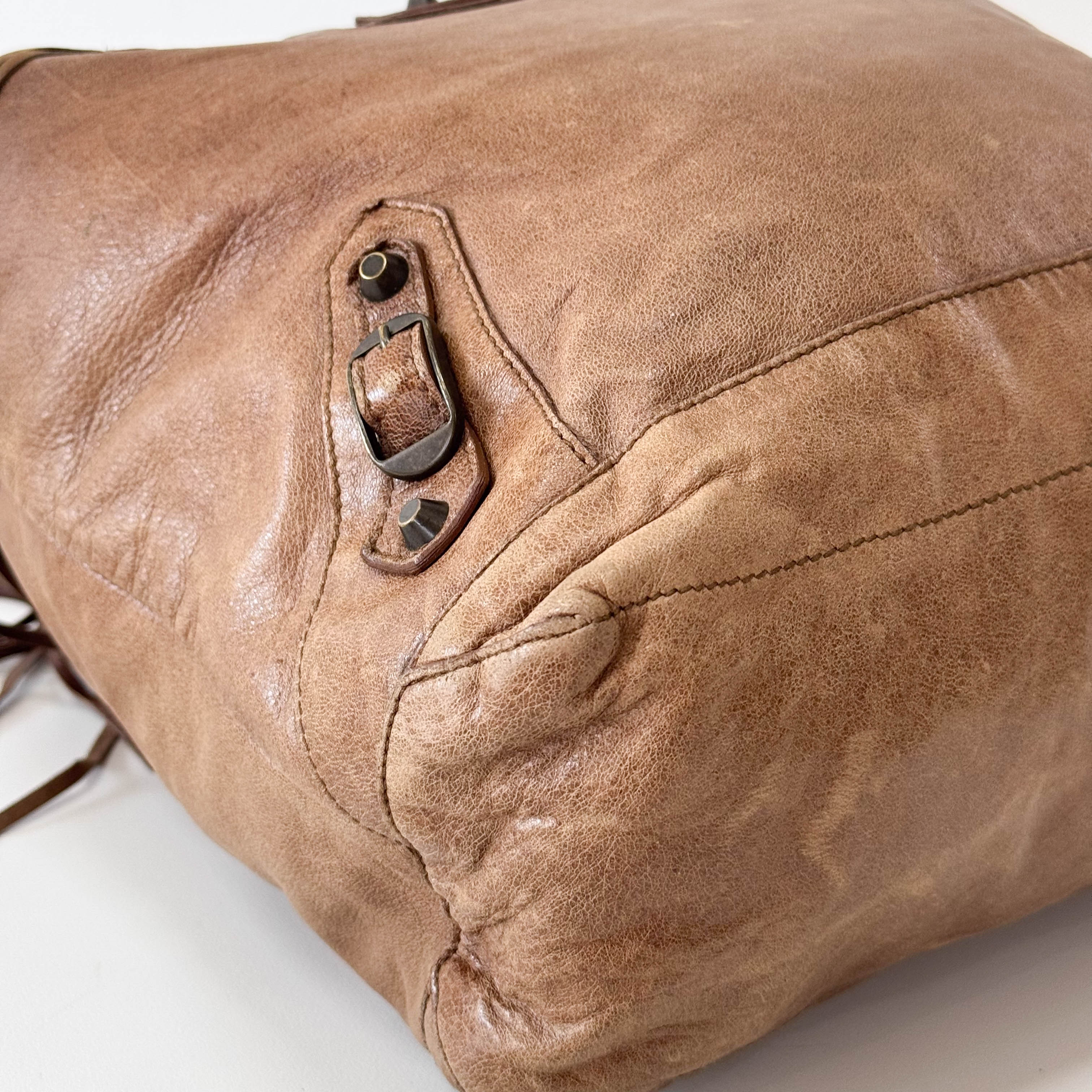 The Day Brown Leather Tote Bag