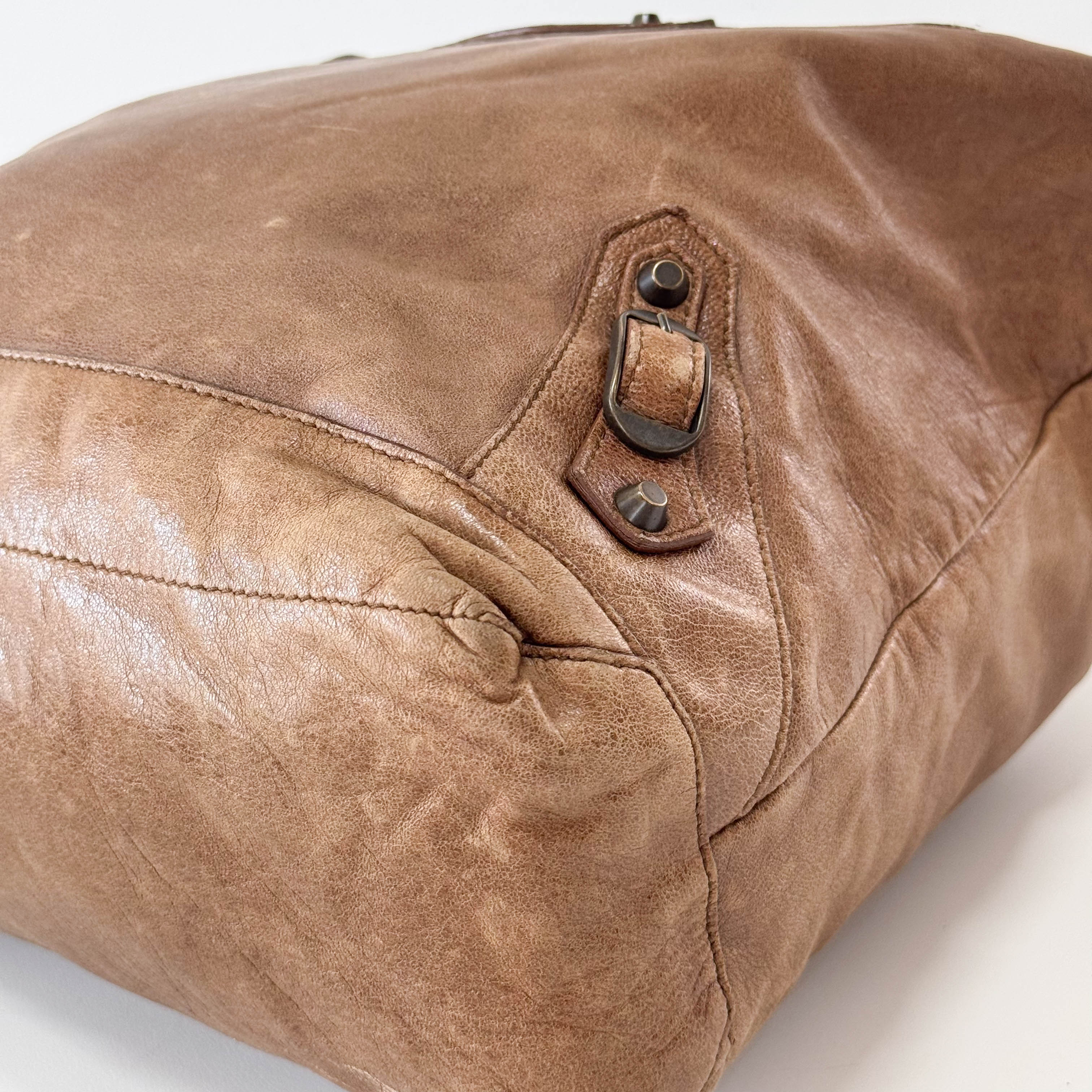 The Day Brown Leather Tote Bag