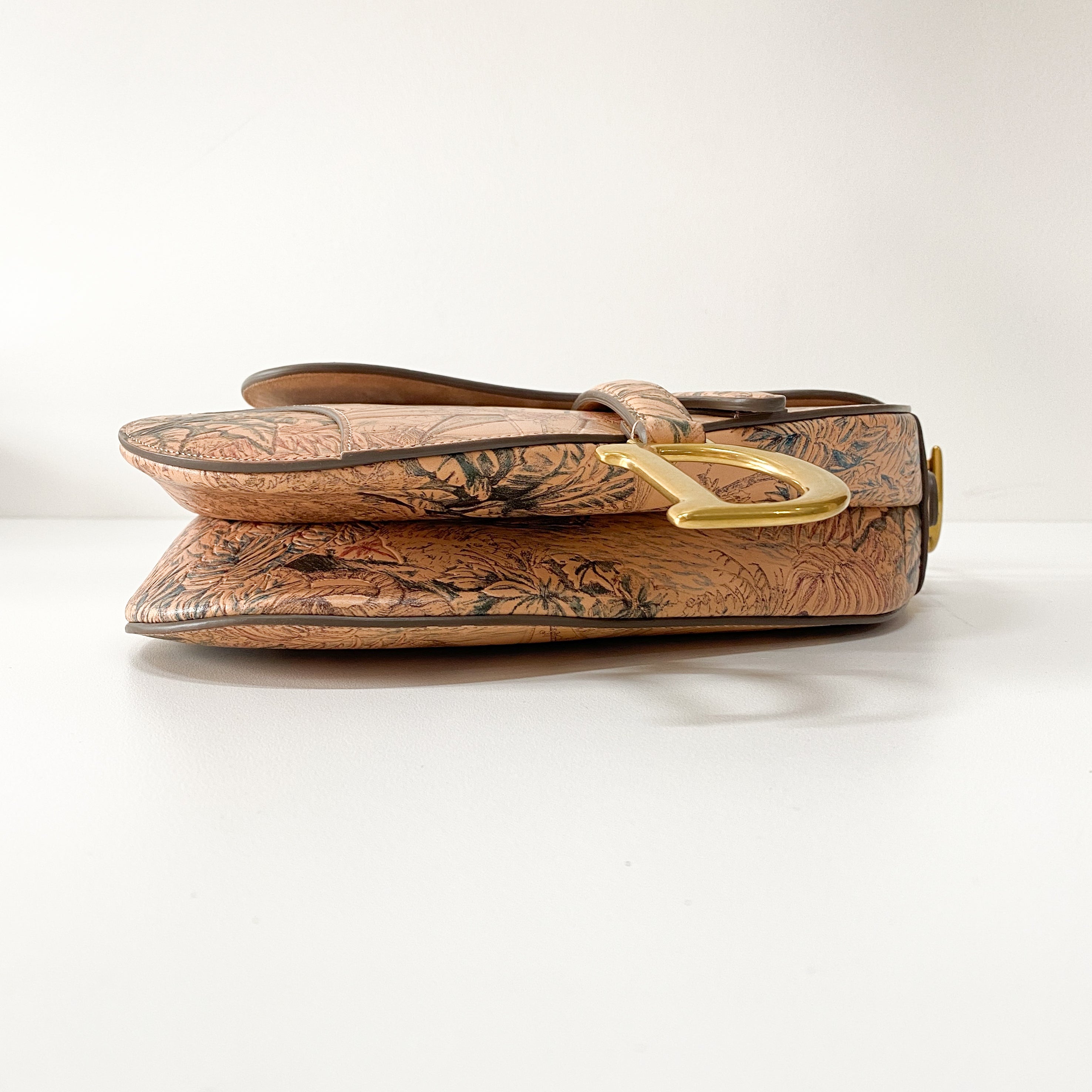 Saddle Galliano Globe Special Edition Pink Calfskin Bag