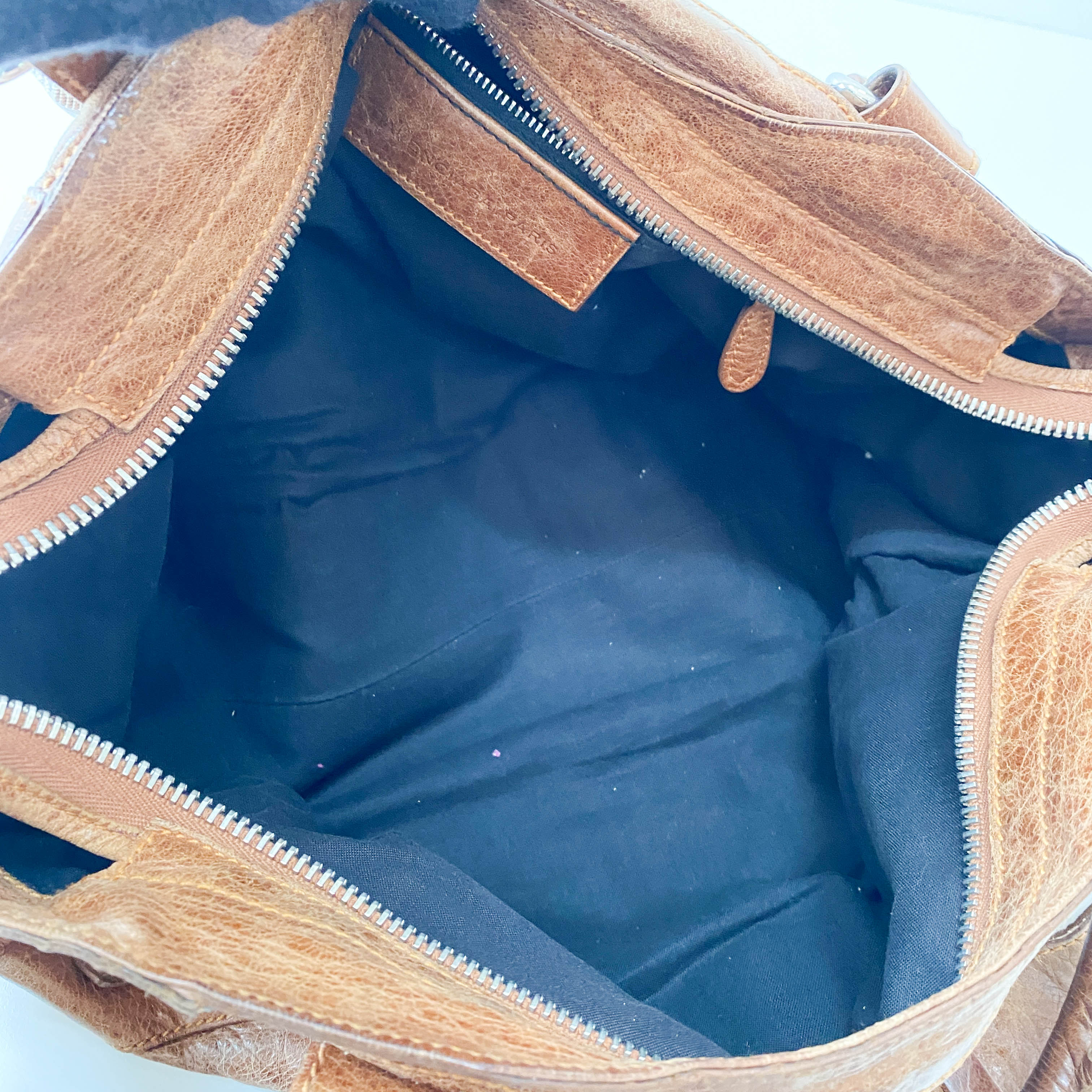 Parttime Brown Leather Handle Bag