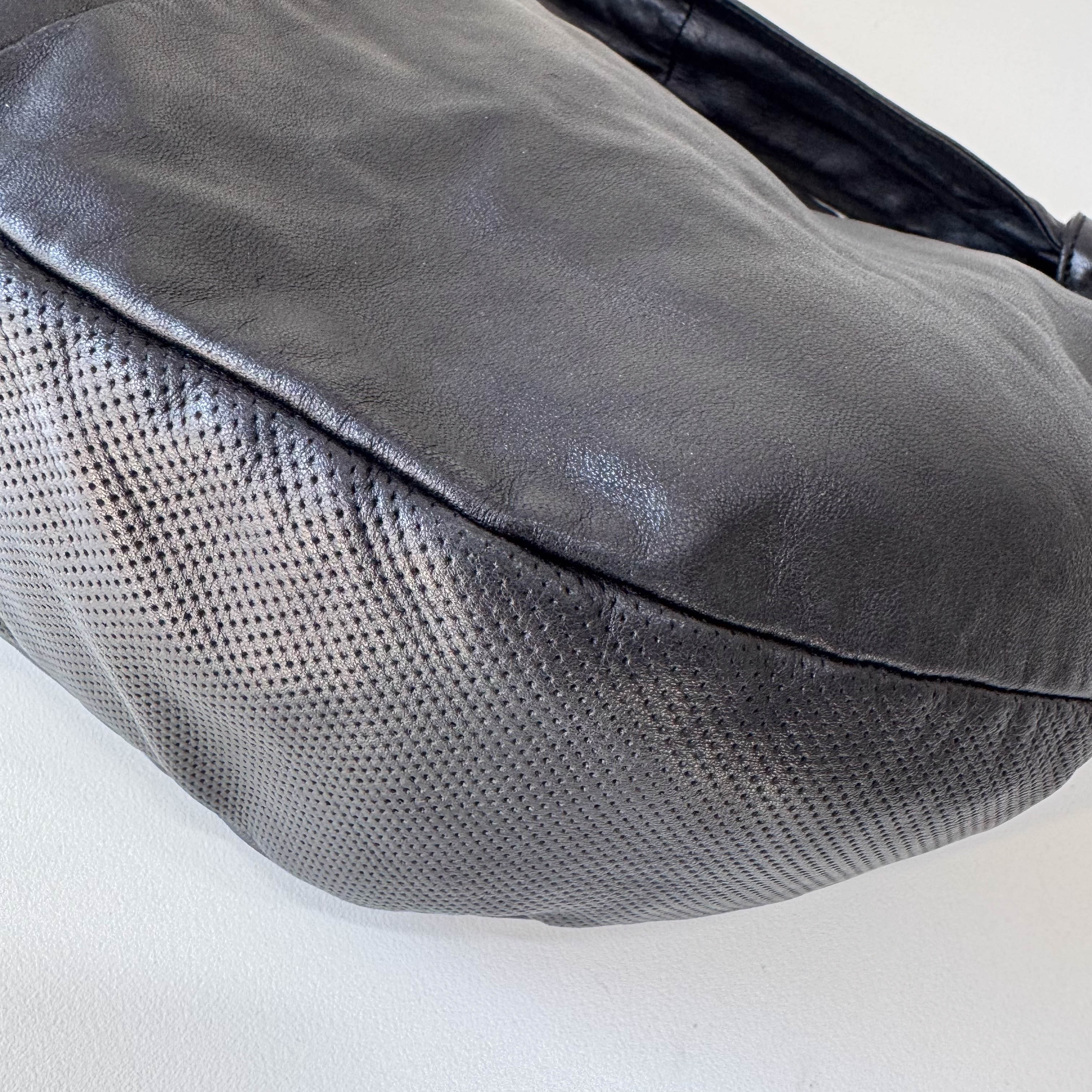 Black Nappa Leather Shoulder Bag