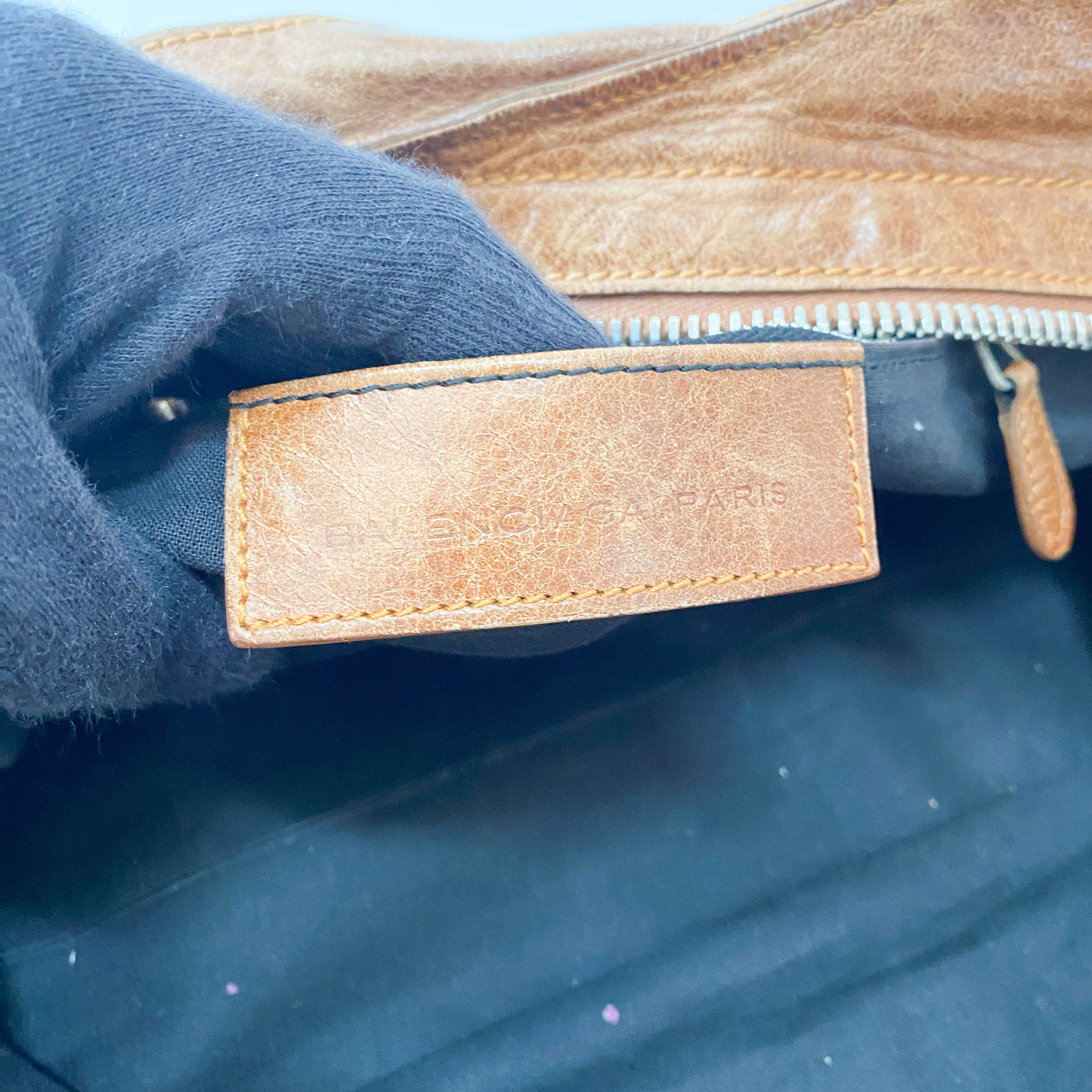 Parttime Brown Leather Handle Bag