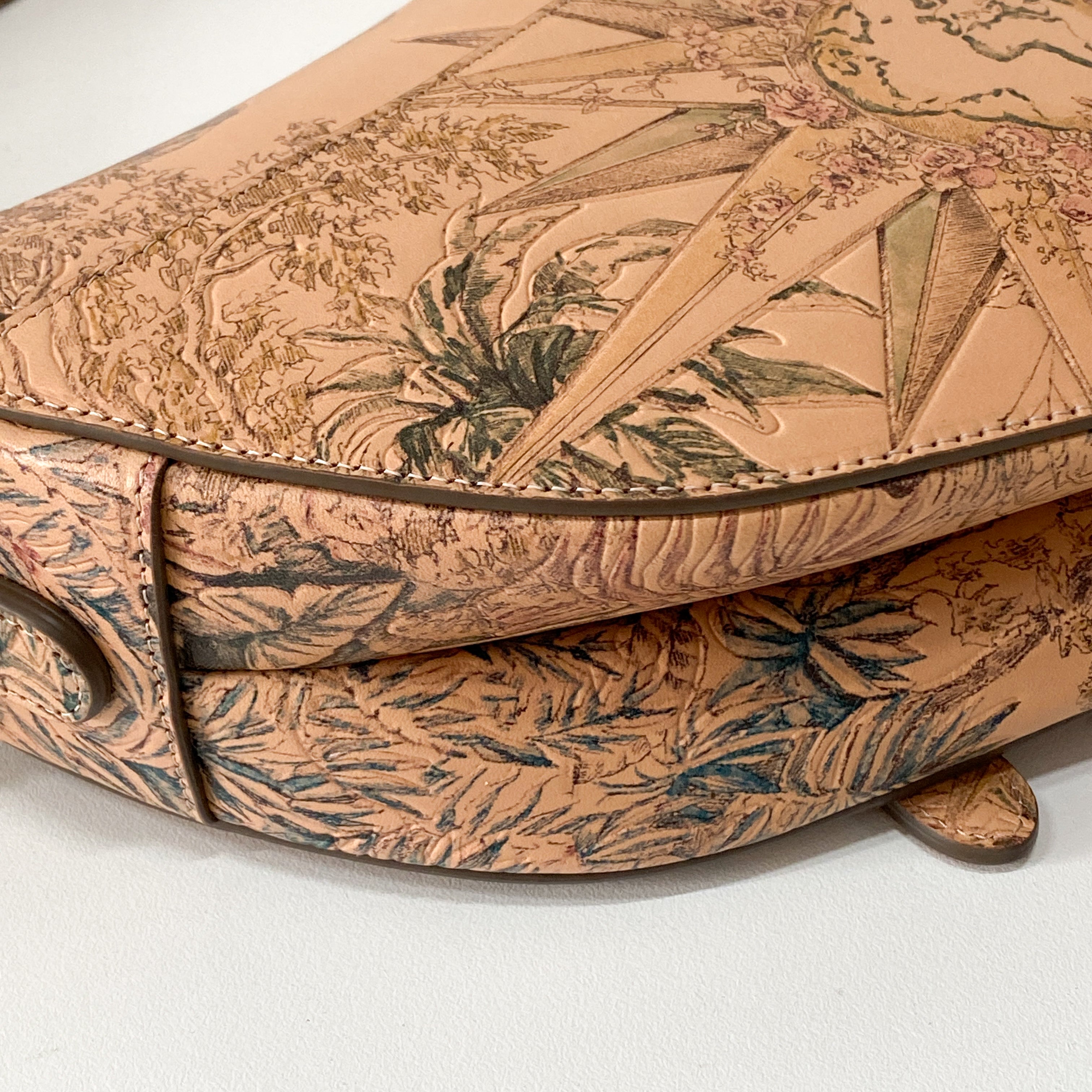 Saddle Galliano Globe Special Edition Pink Calfskin Bag