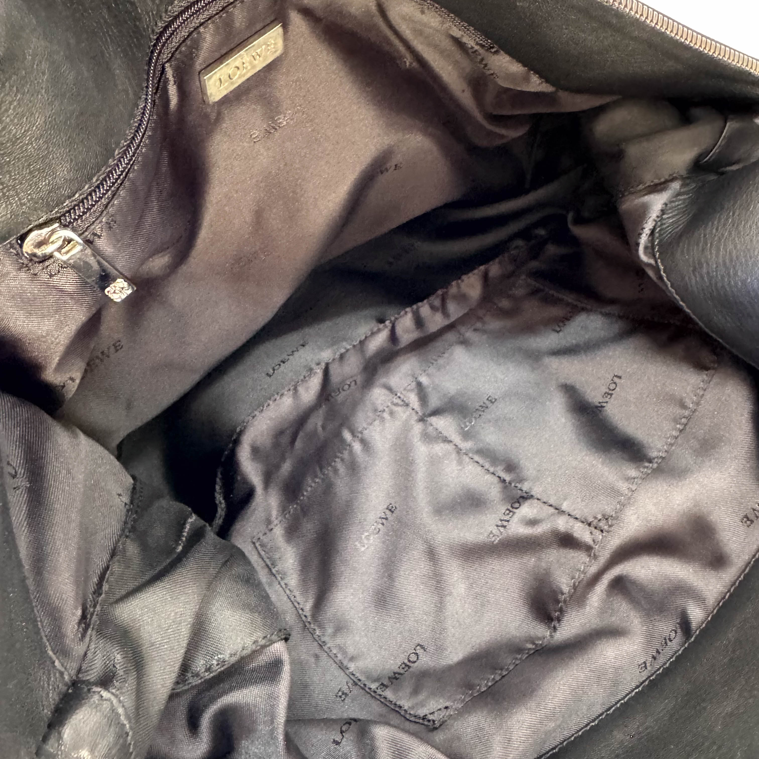 Black Nappa Leather Shoulder Bag