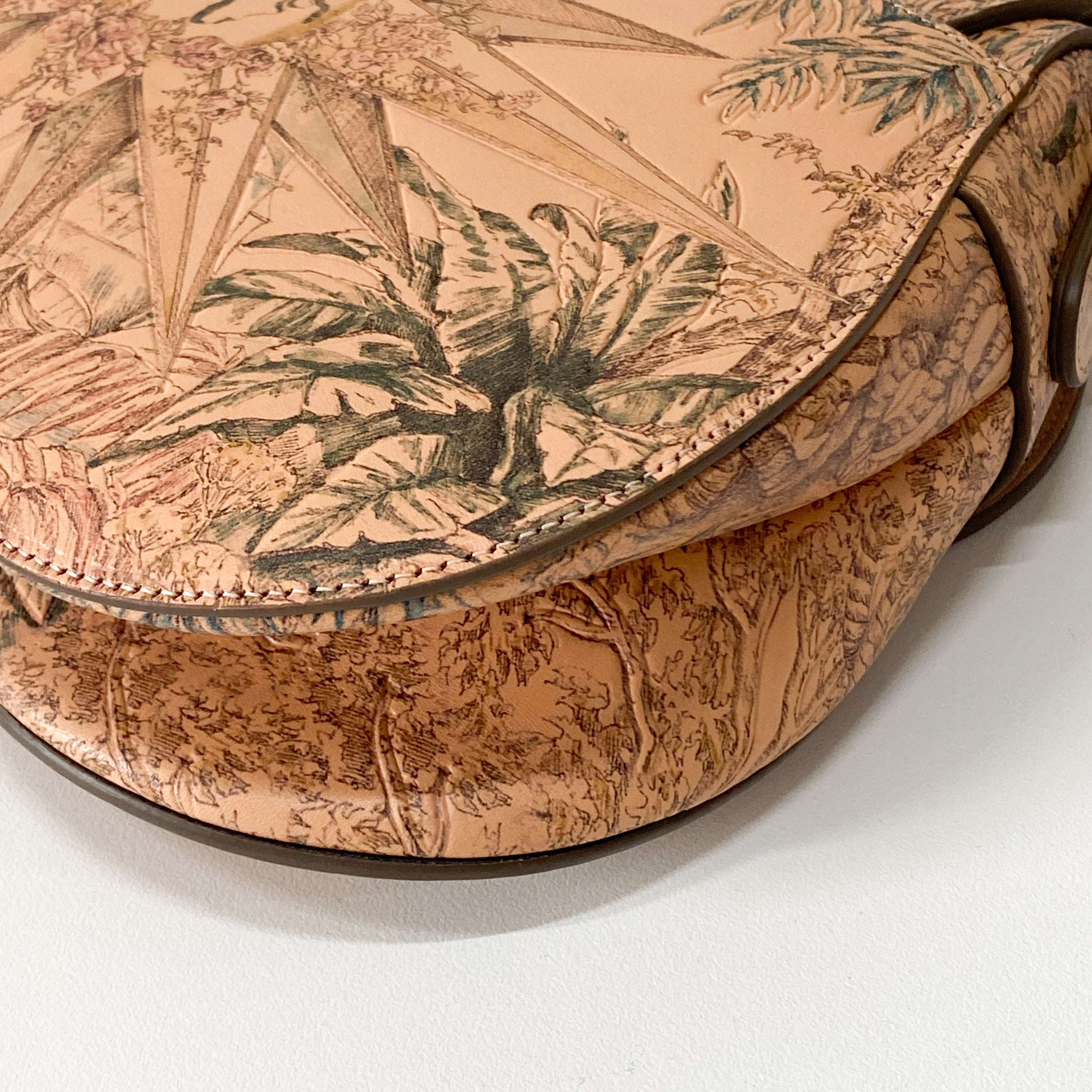 Saddle Galliano Globe Special Edition Pink Calfskin Bag