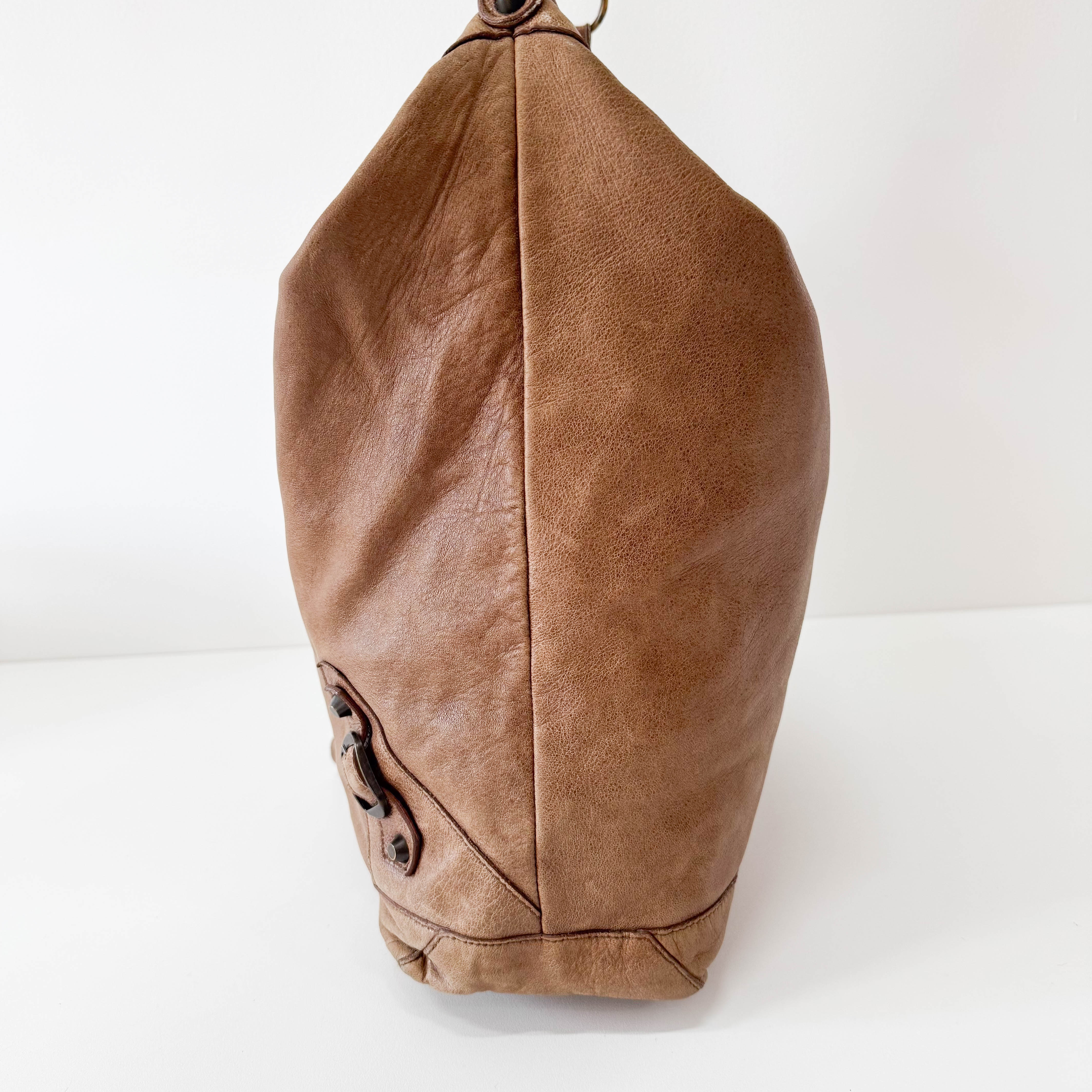 The Day Brown Leather Tote Bag