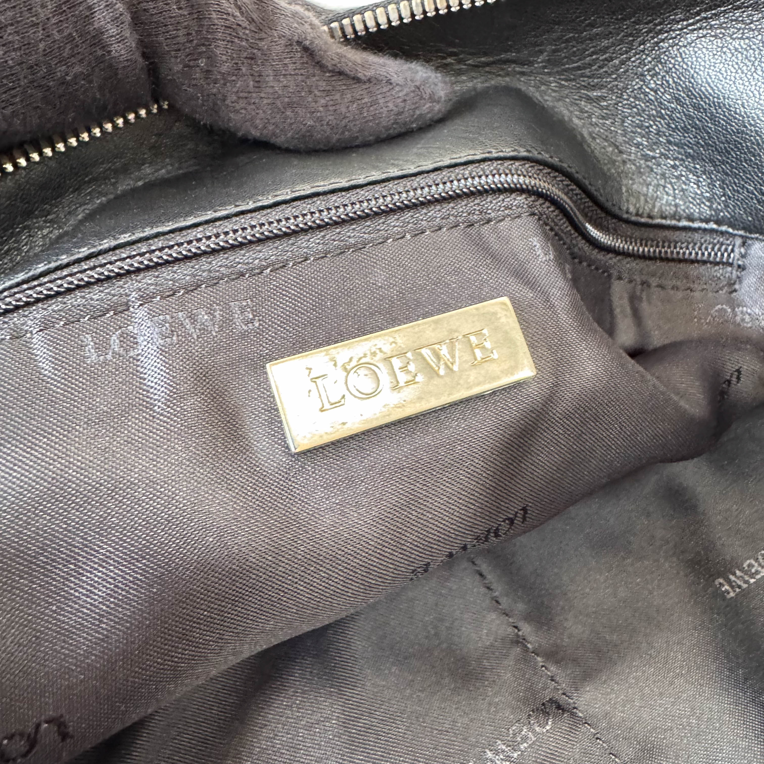 Black Nappa Leather Shoulder Bag