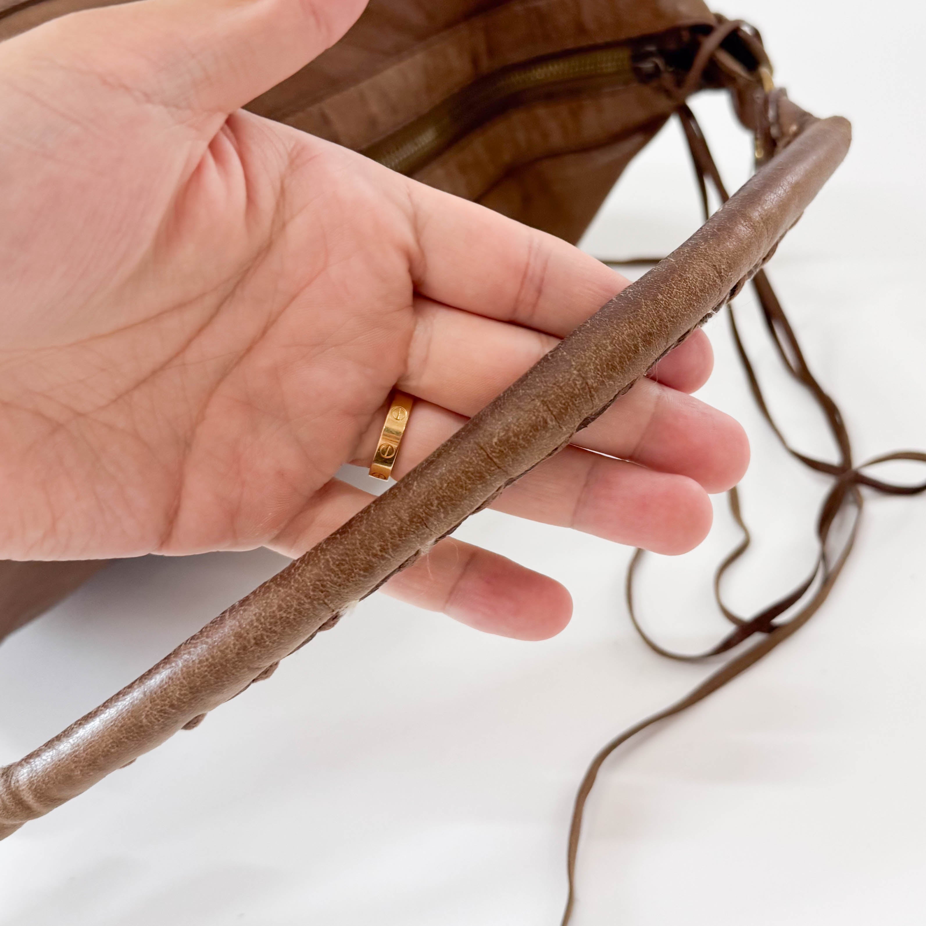 The Day Brown Leather Tote Bag