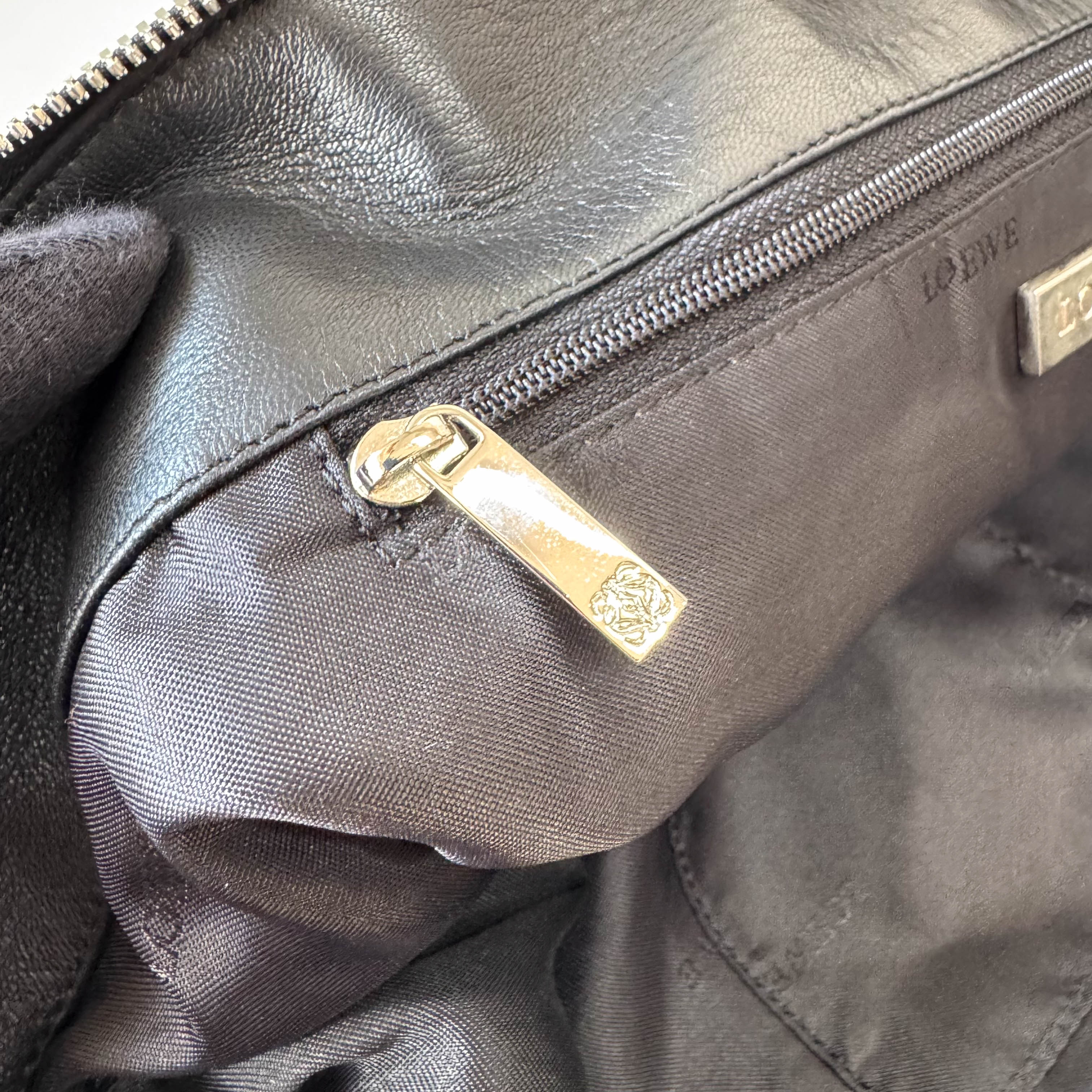 Black Nappa Leather Shoulder Bag