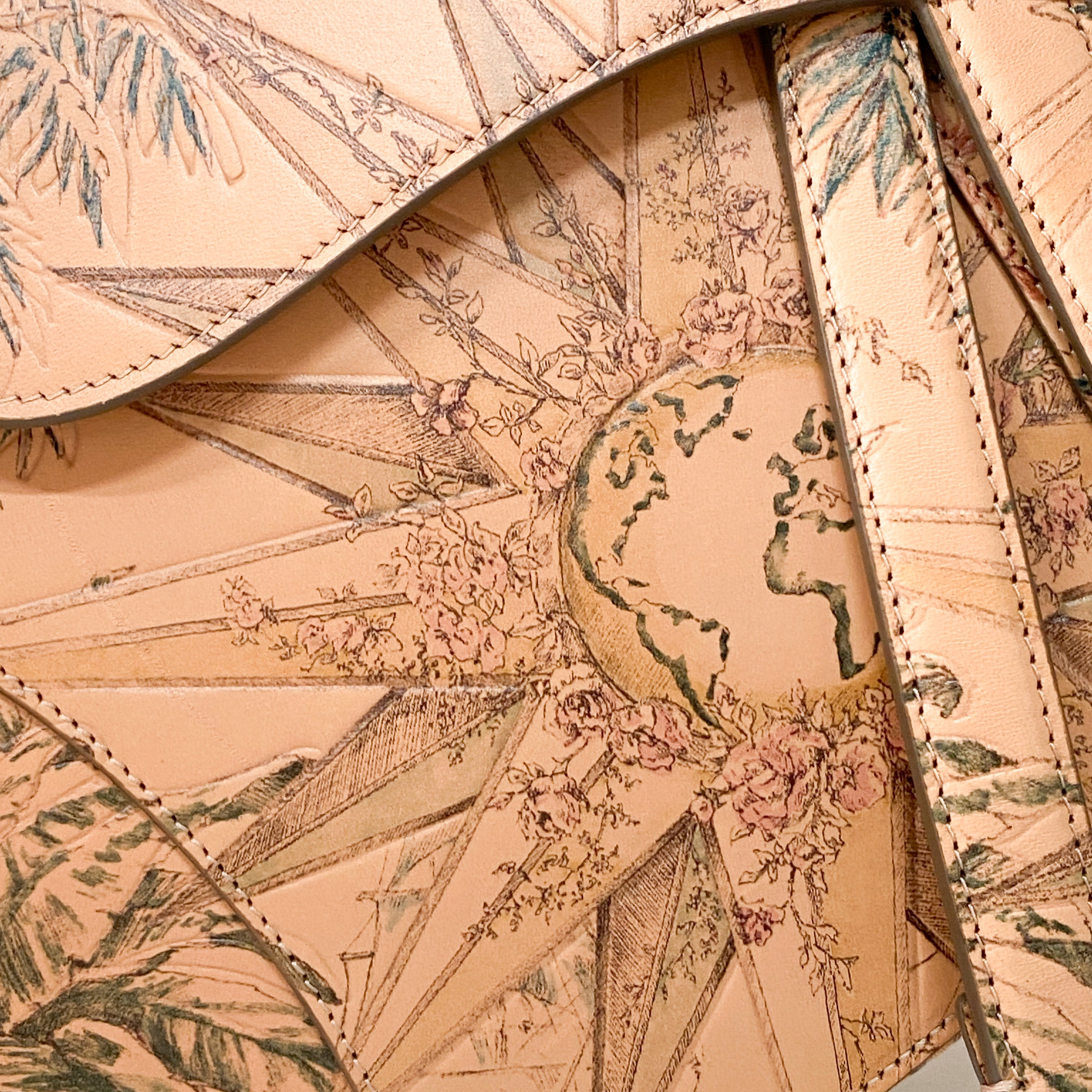 Saddle Galliano Globe Special Edition Pink Calfskin Bag