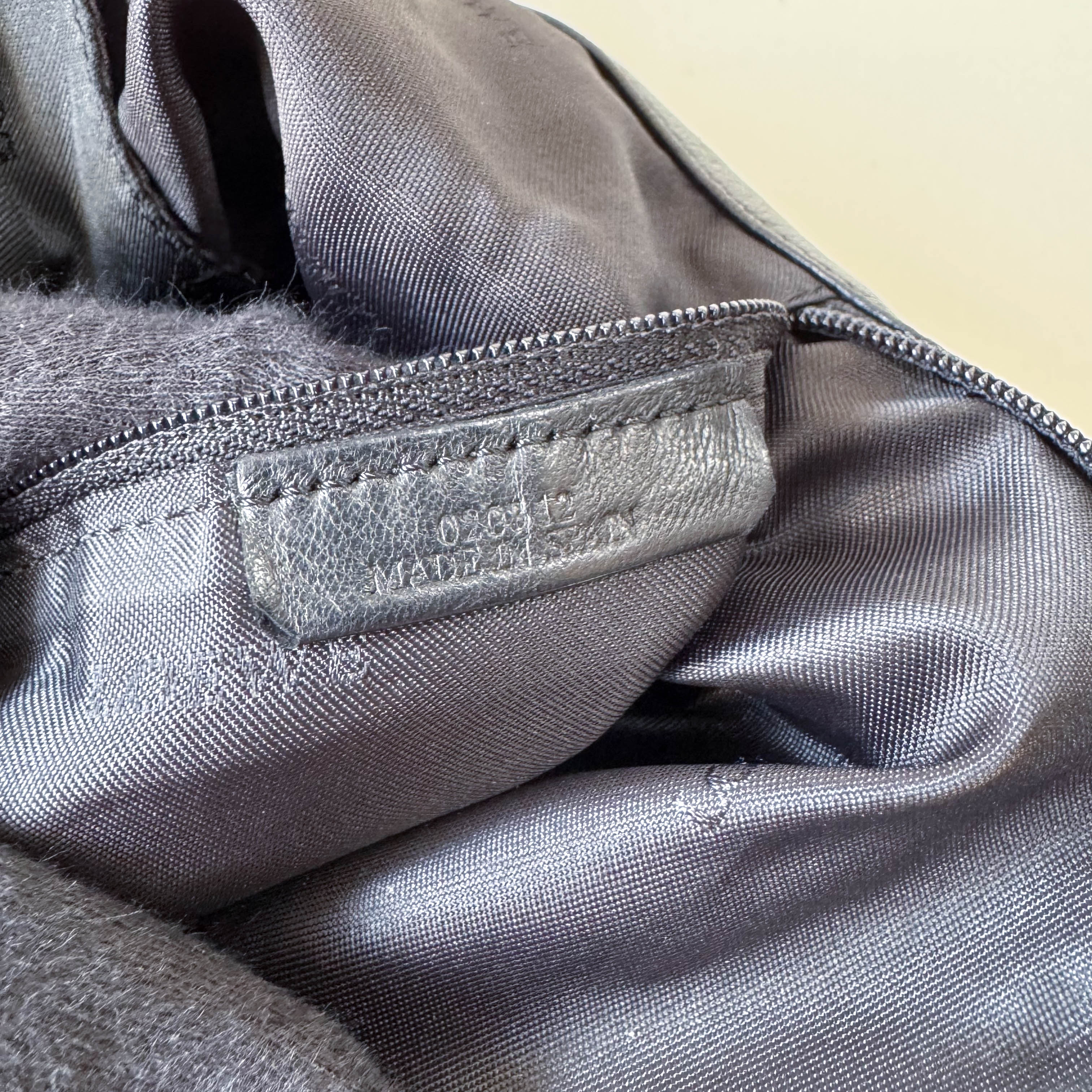 Black Nappa Leather Shoulder Bag