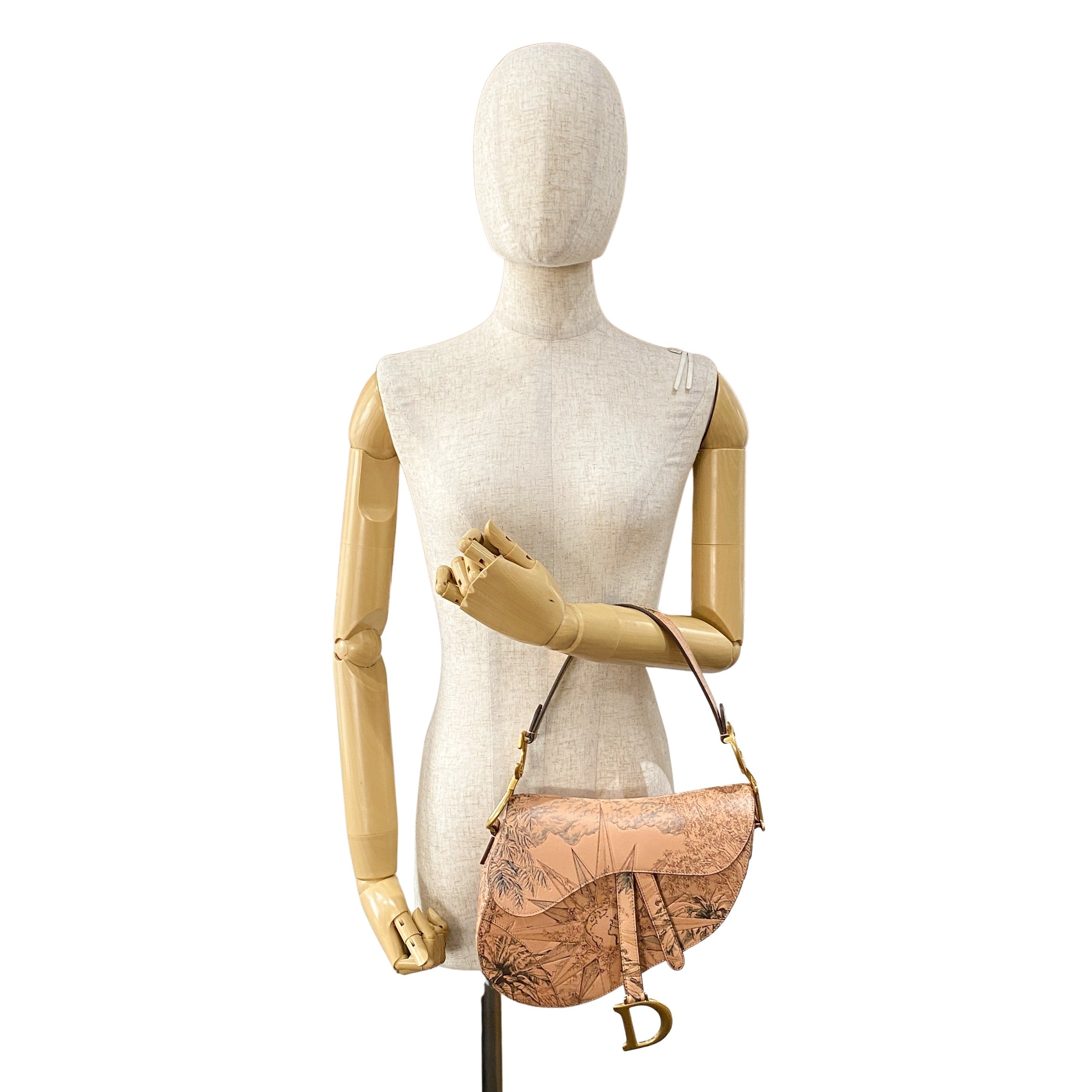 Saddle Galliano Globe Special Edition Pink Calfskin Bag