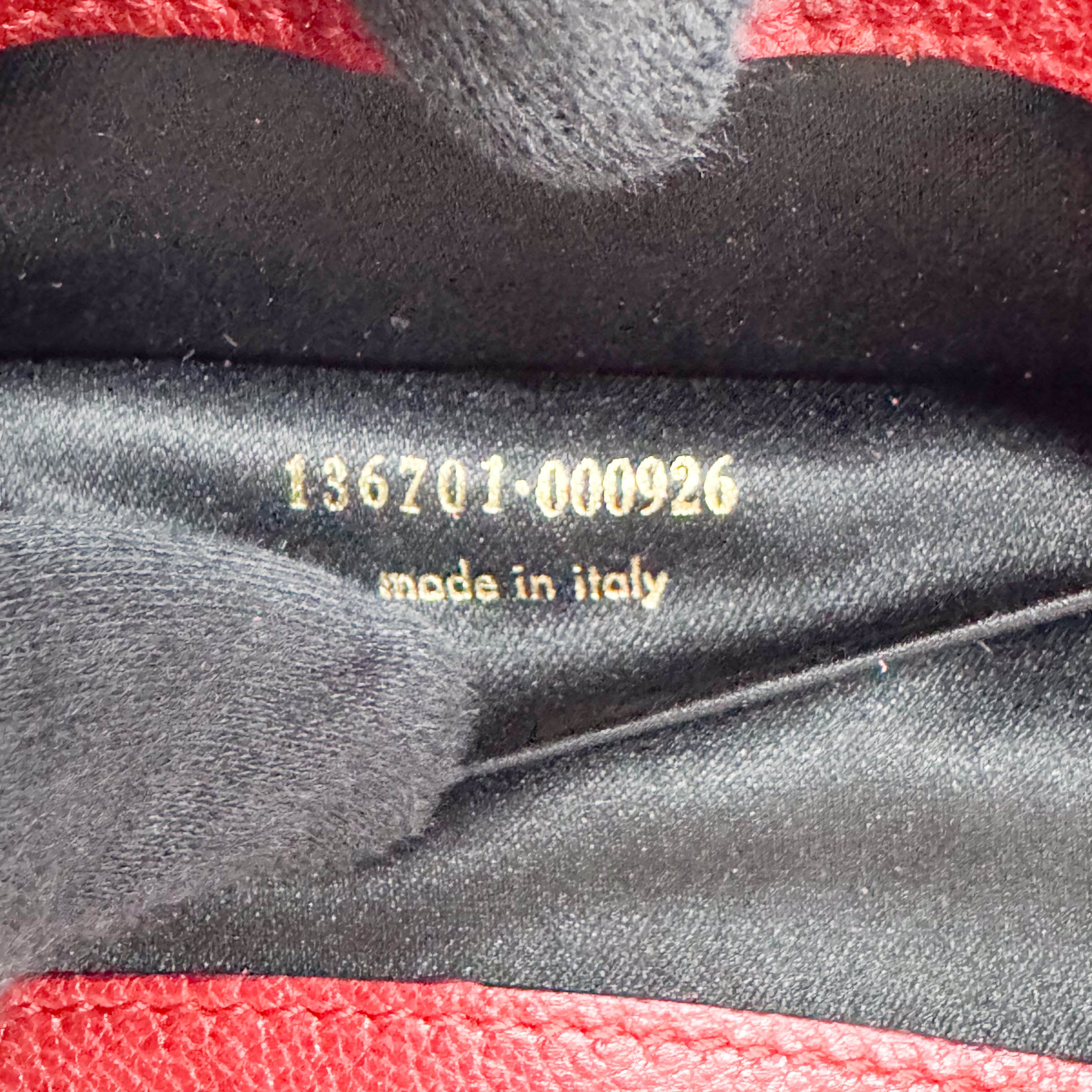 Red Leather/Suede Tassel Shoulder Bag