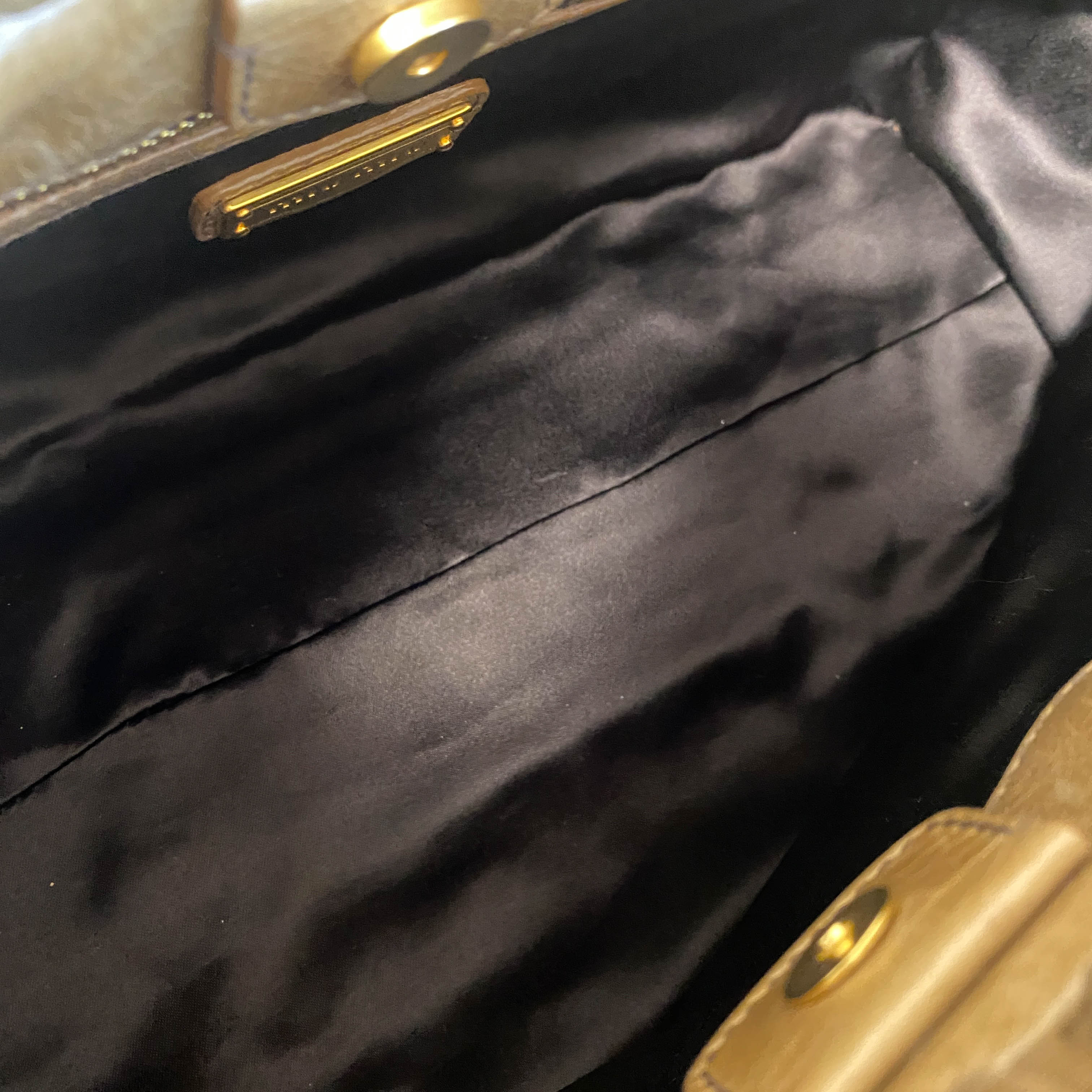 Vitello Bauletto Brown Leather Shoulder Bag