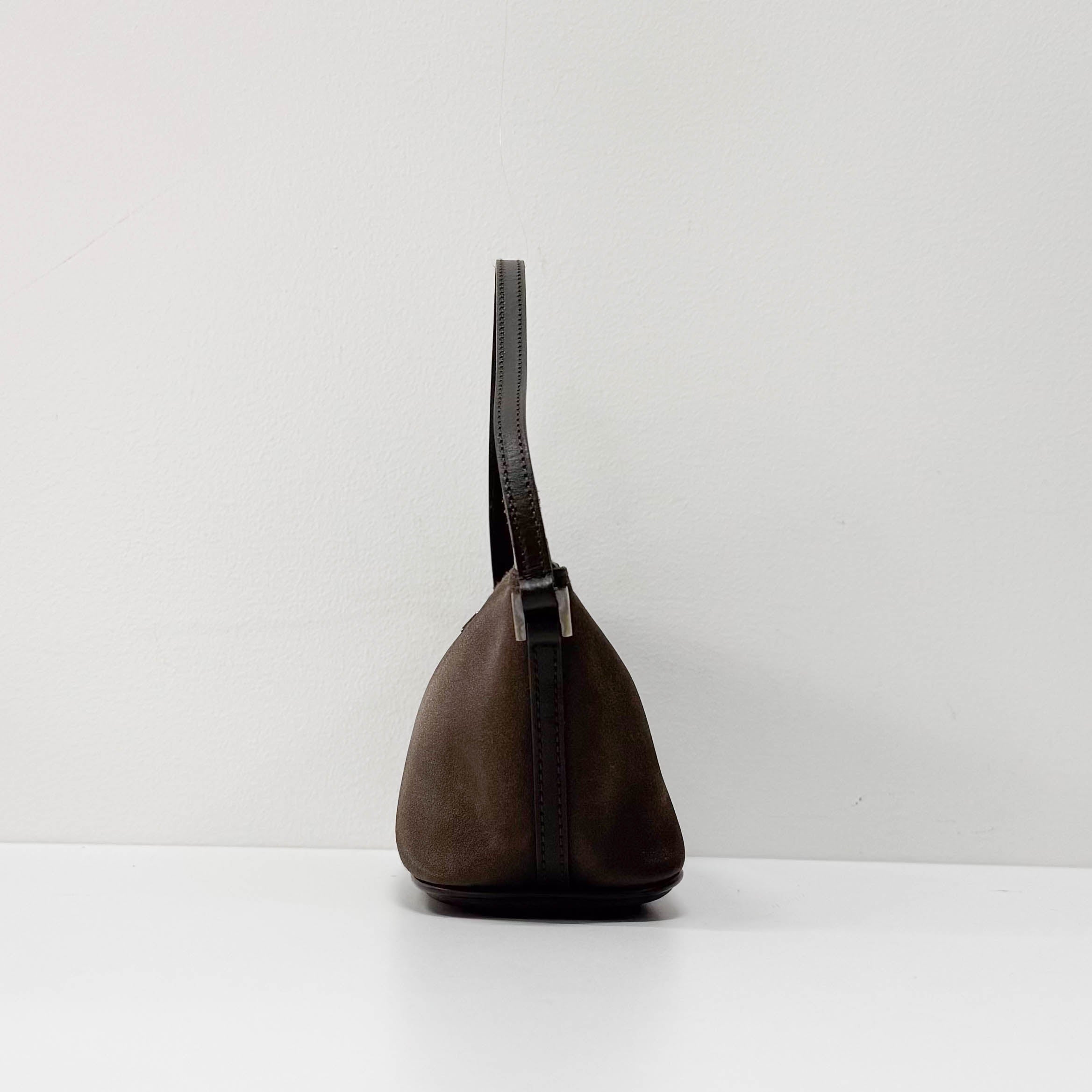 Boat Dark Green Satin Accessory Pouch Shoulder Bag