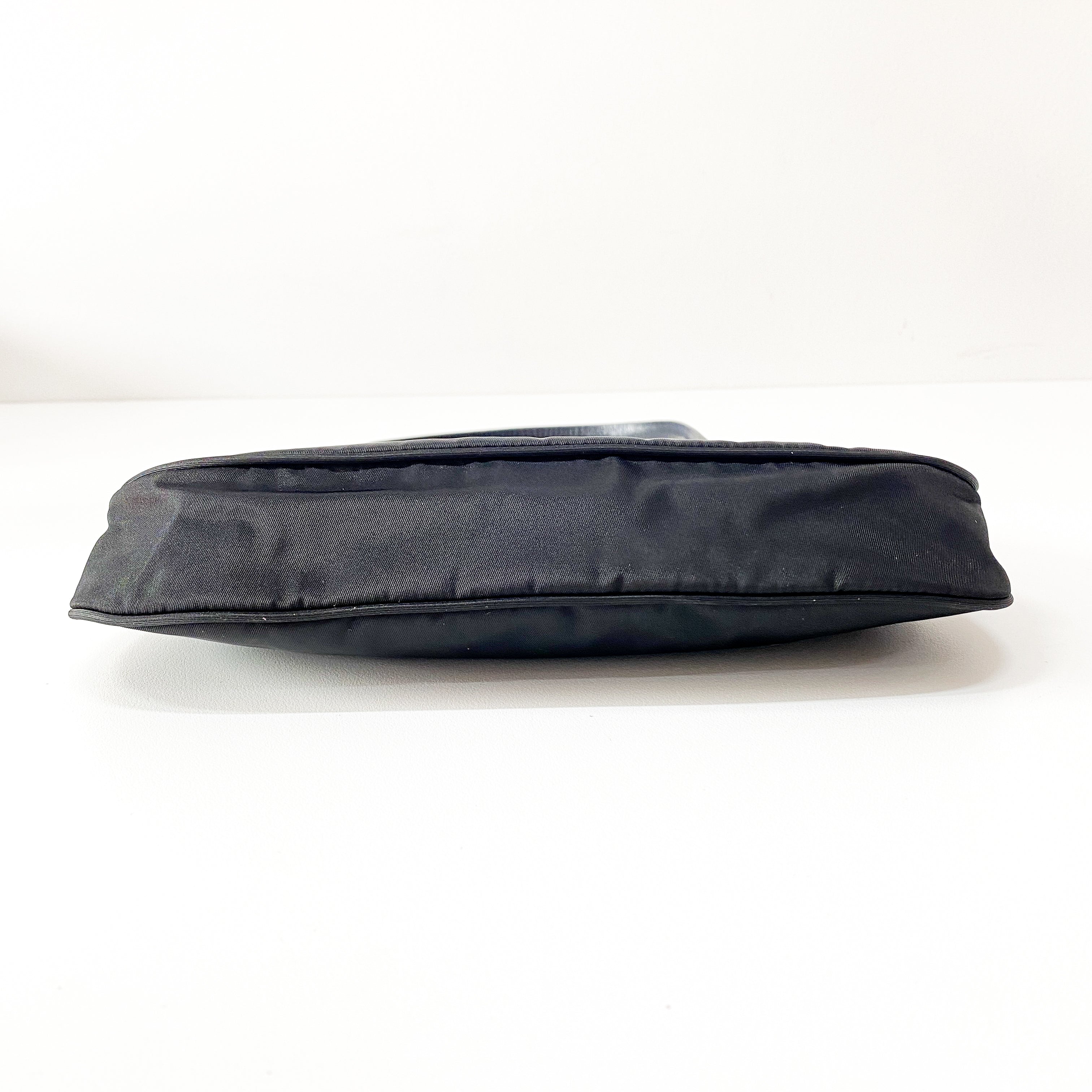 Small Black Nylon Shoulder Bag