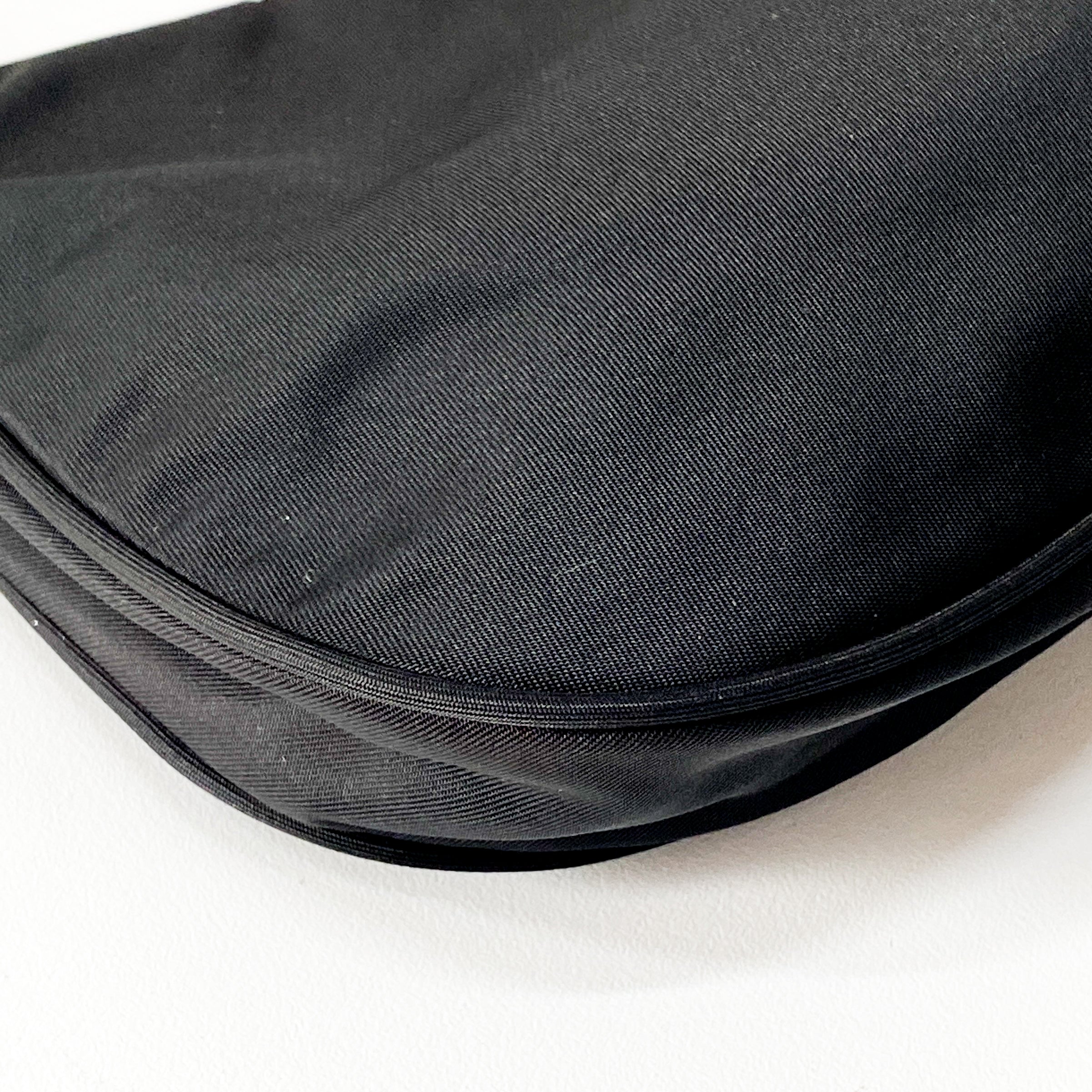 Small Black Nylon Shoulder Bag