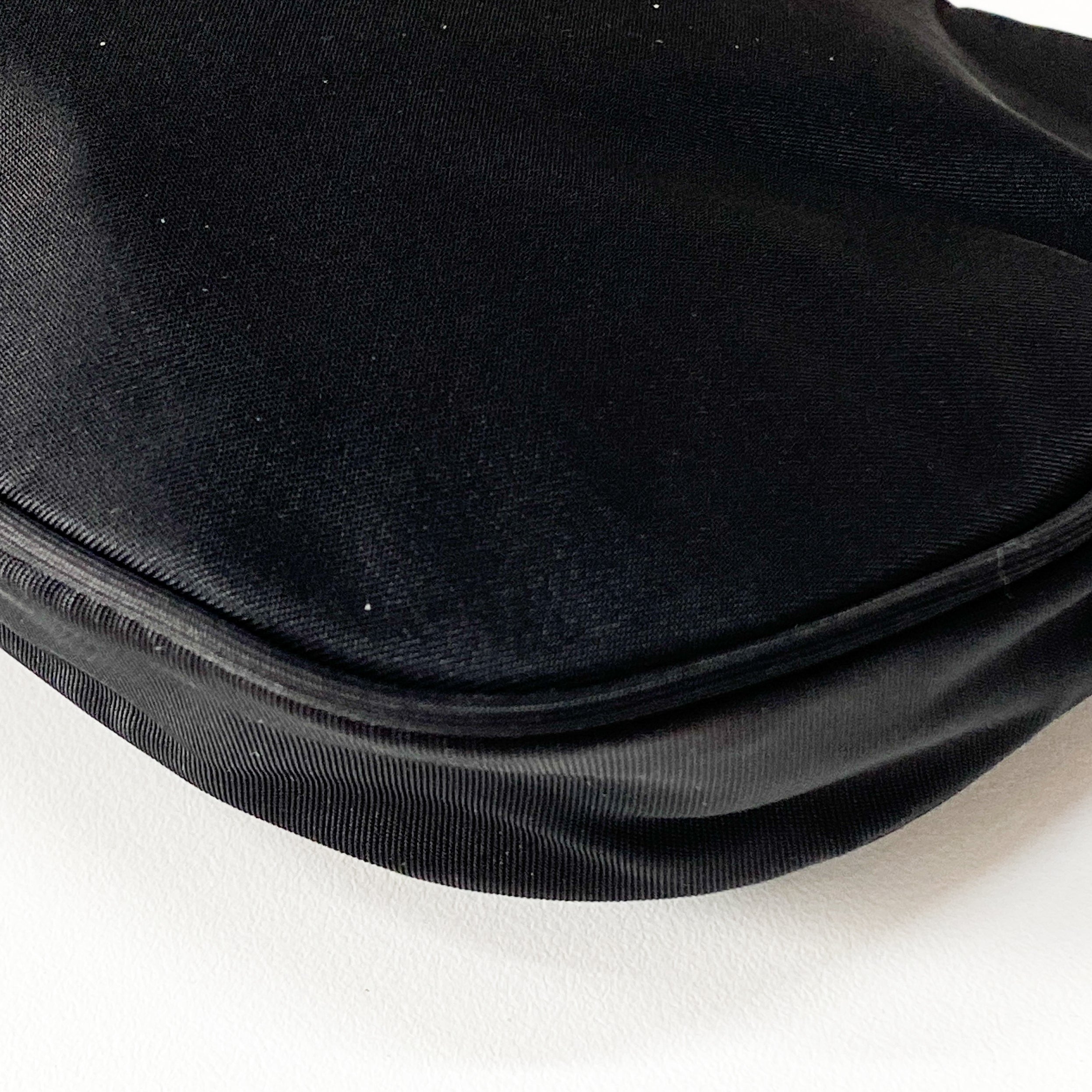 Small Black Nylon Shoulder Bag