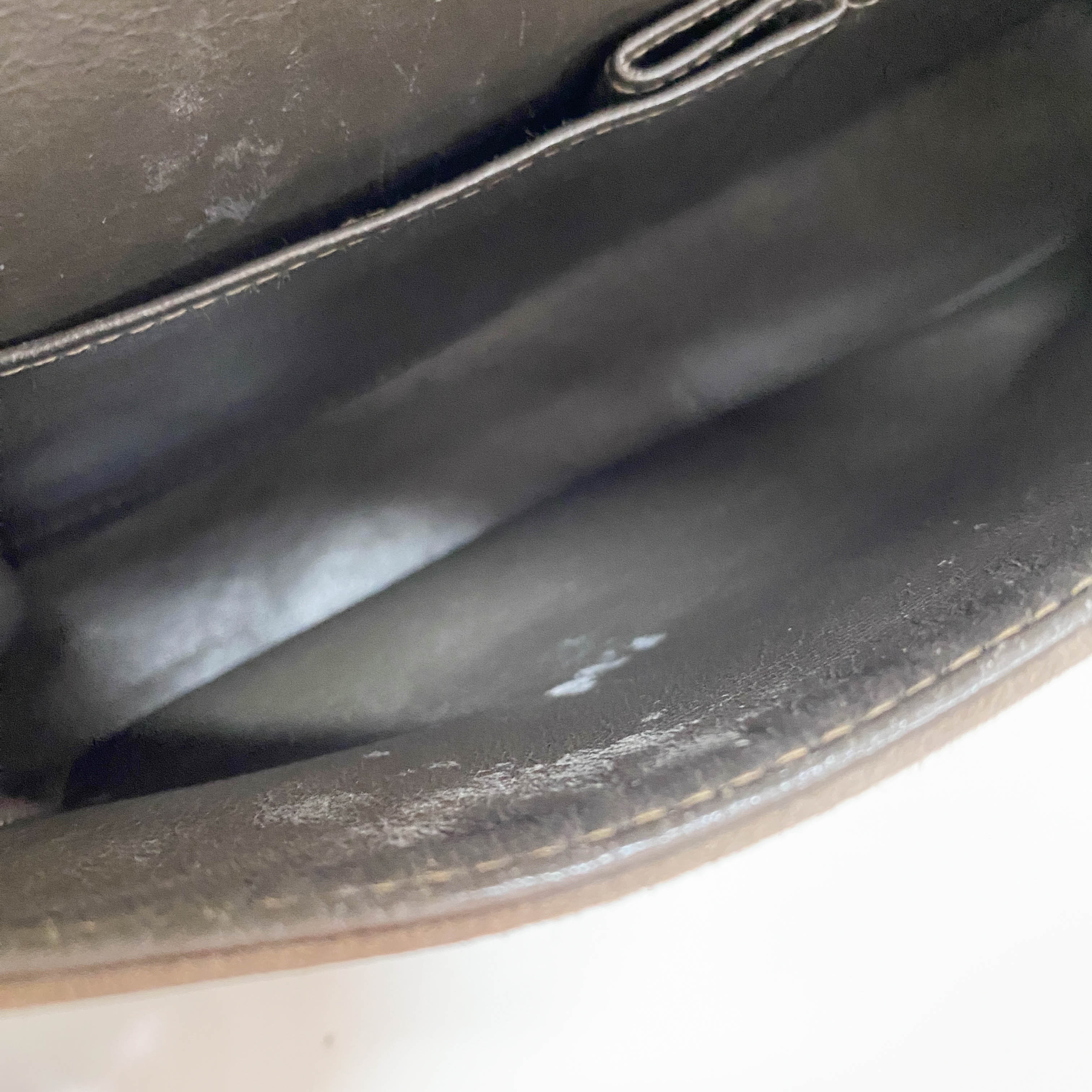 Timeless Classic Double Flap Brown Suede Chain Shoulder Bag