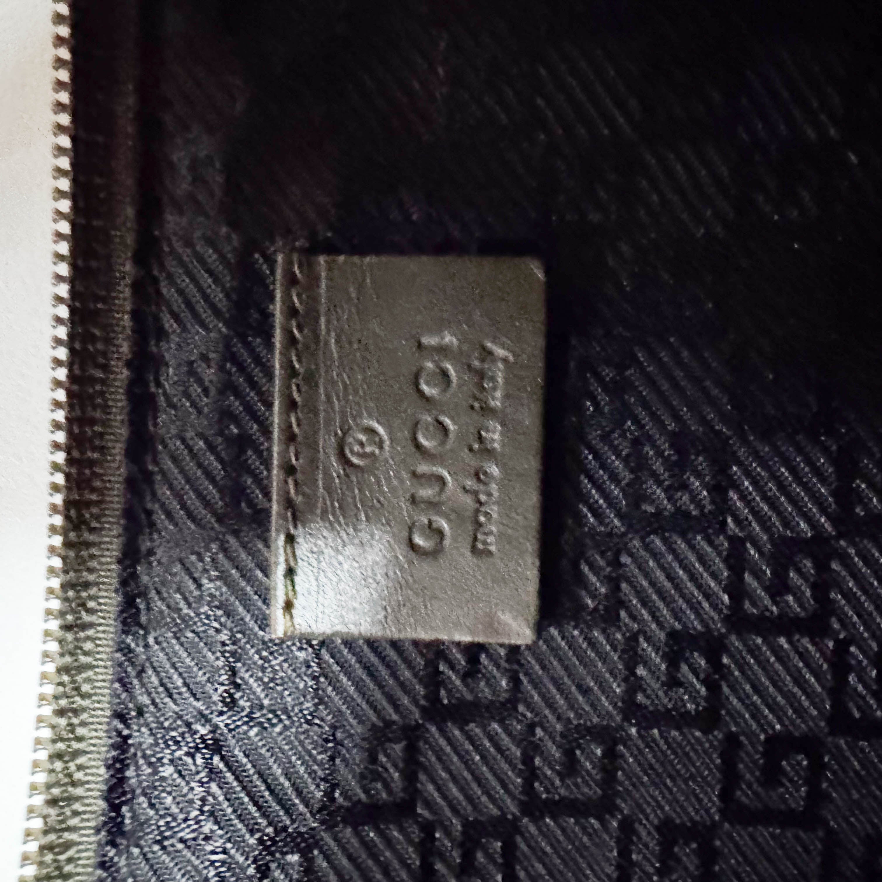 Boat Dark Green Satin Accessory Pouch Shoulder Bag