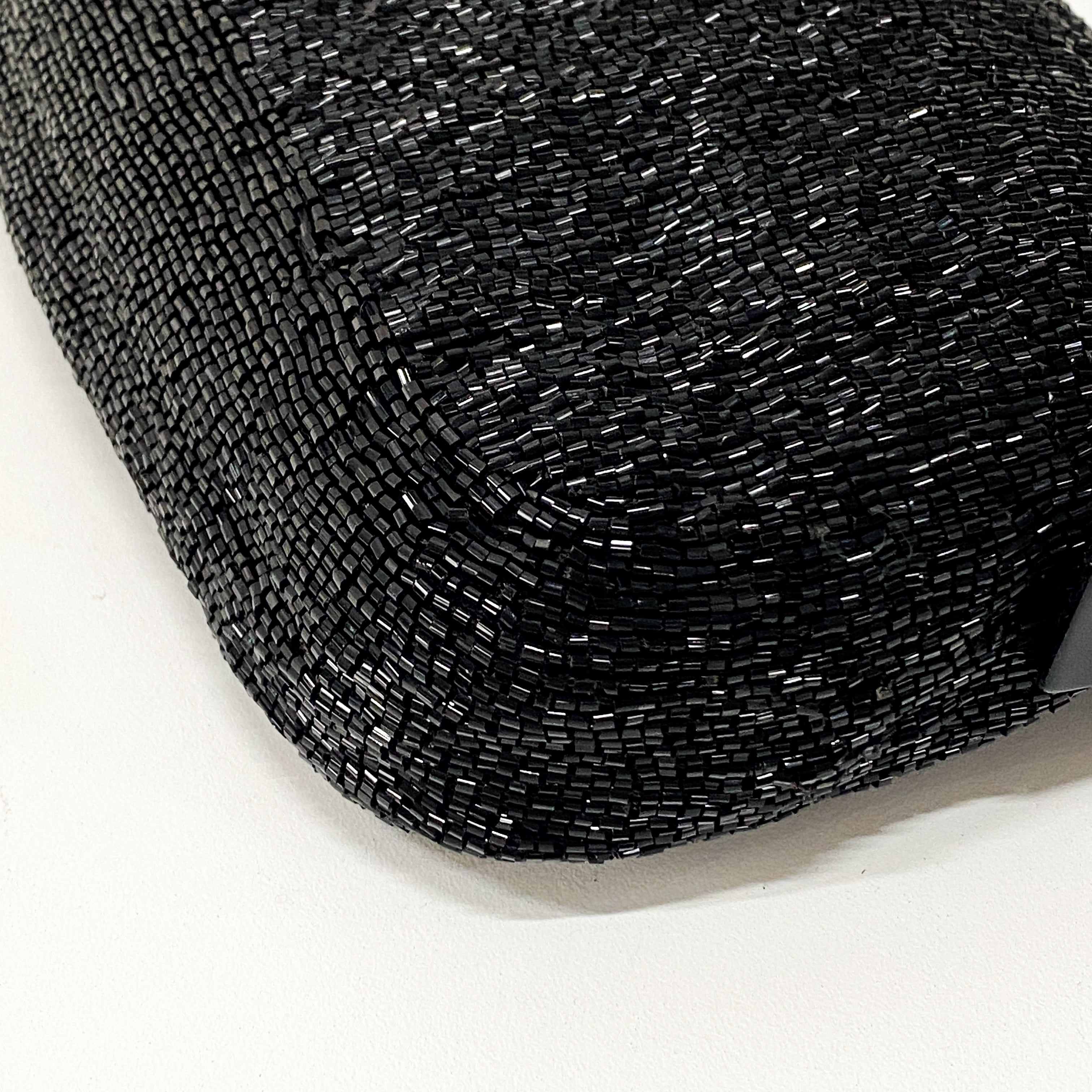 Baguette Black Beads Shoulder Bag