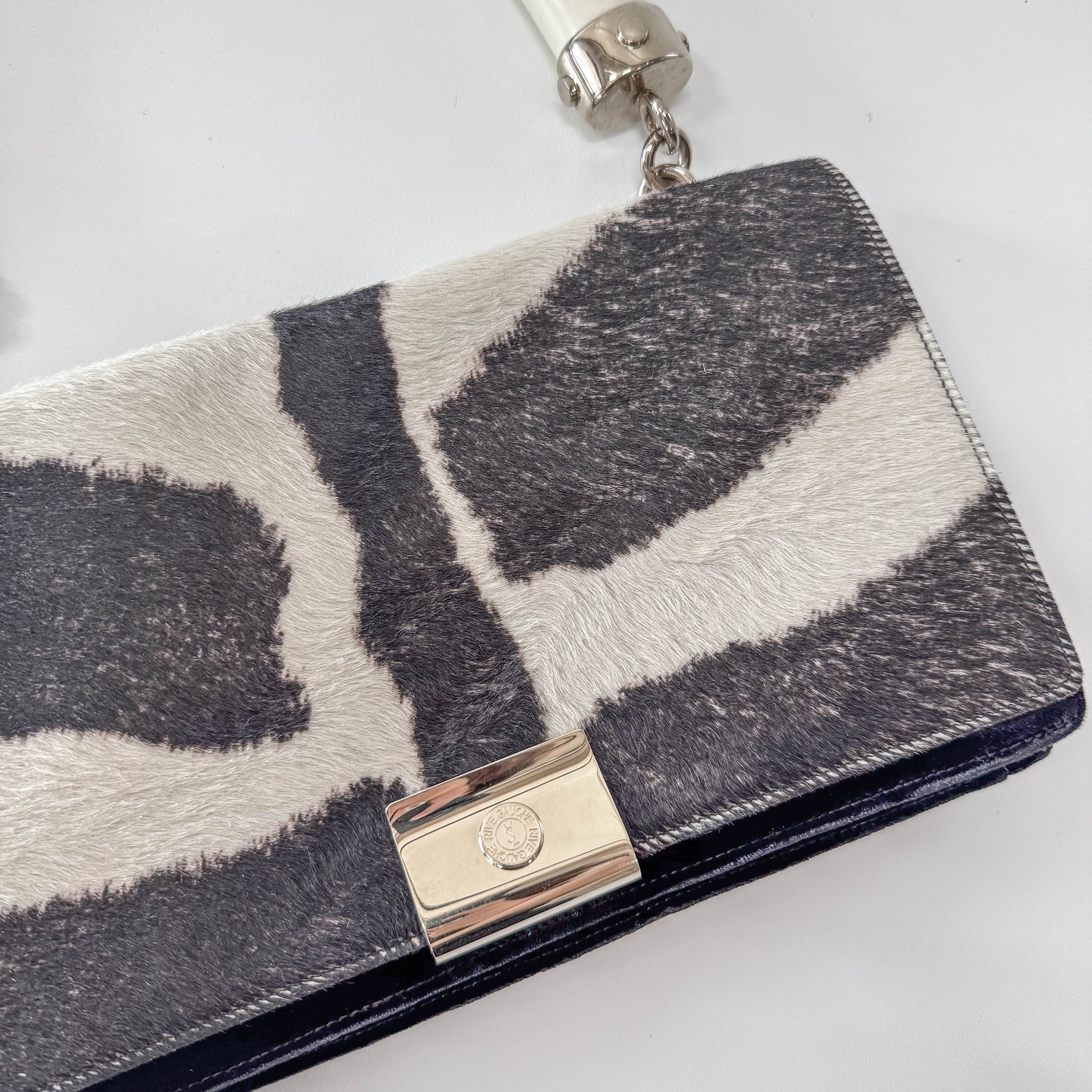 Mombasa Double Horn Cow Print Pony Hair Bag