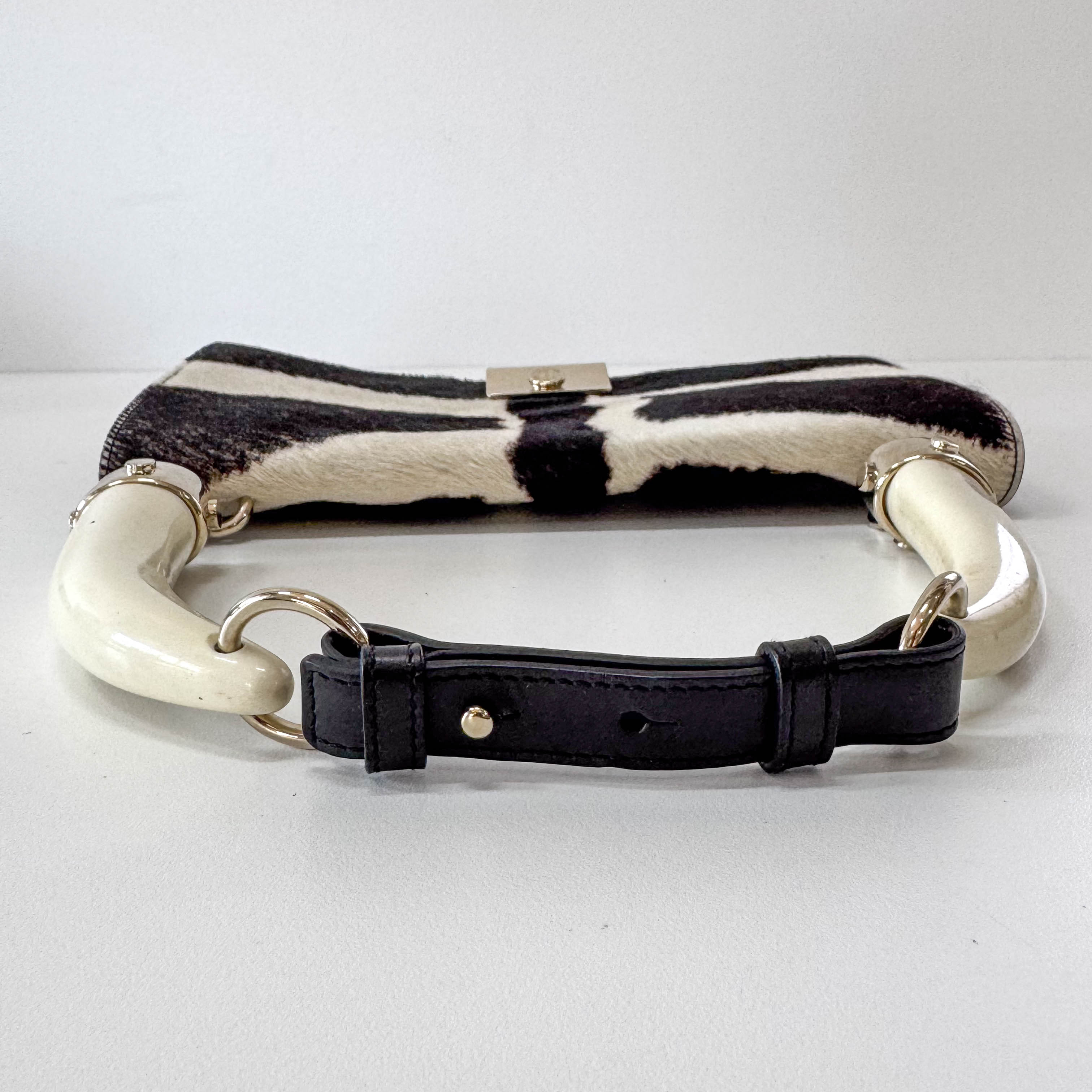 Mombasa Double Horn Cow Print Pony Hair Bag