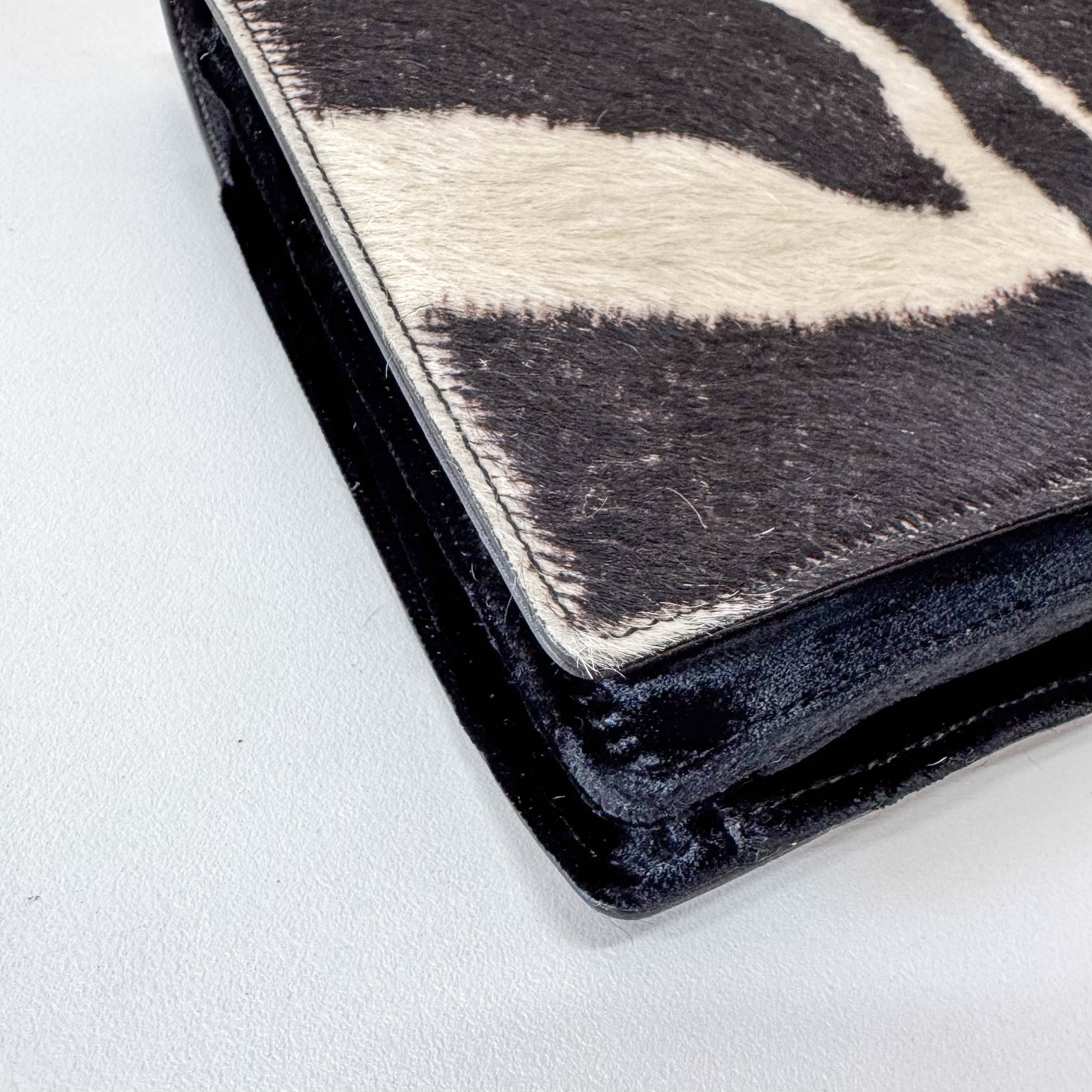 Mombasa Double Horn Cow Print Pony Hair Bag