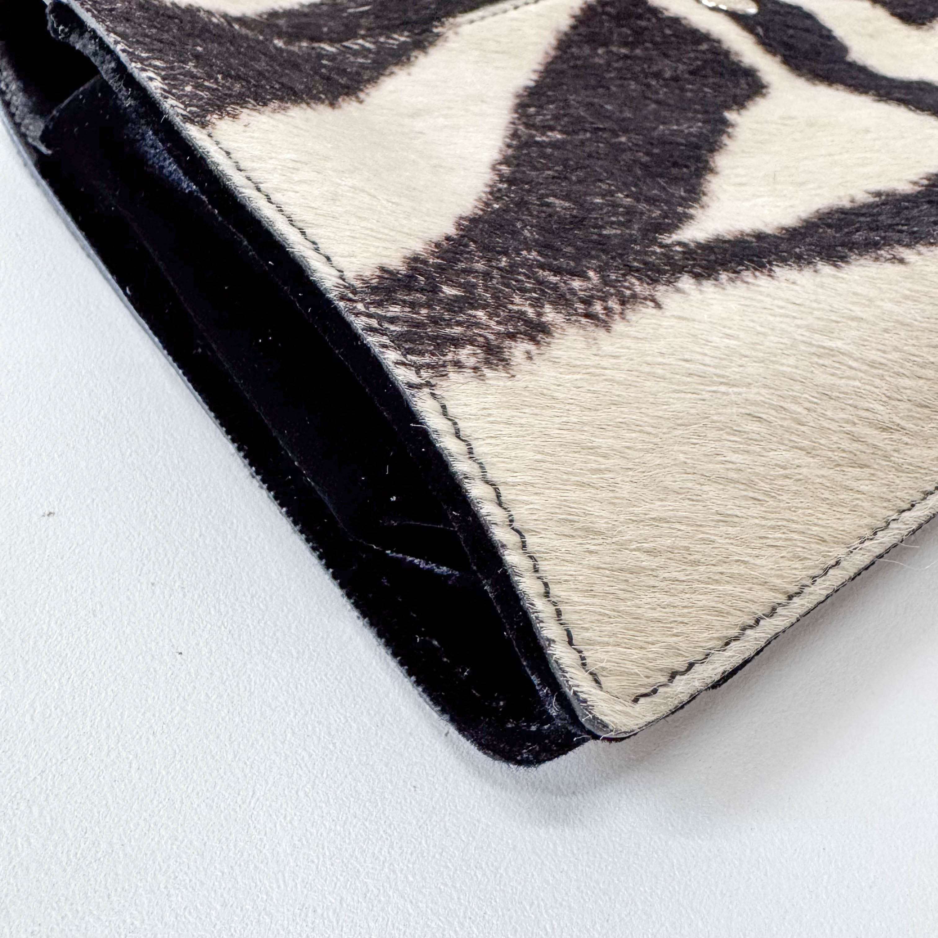 Mombasa Double Horn Cow Print Pony Hair Bag