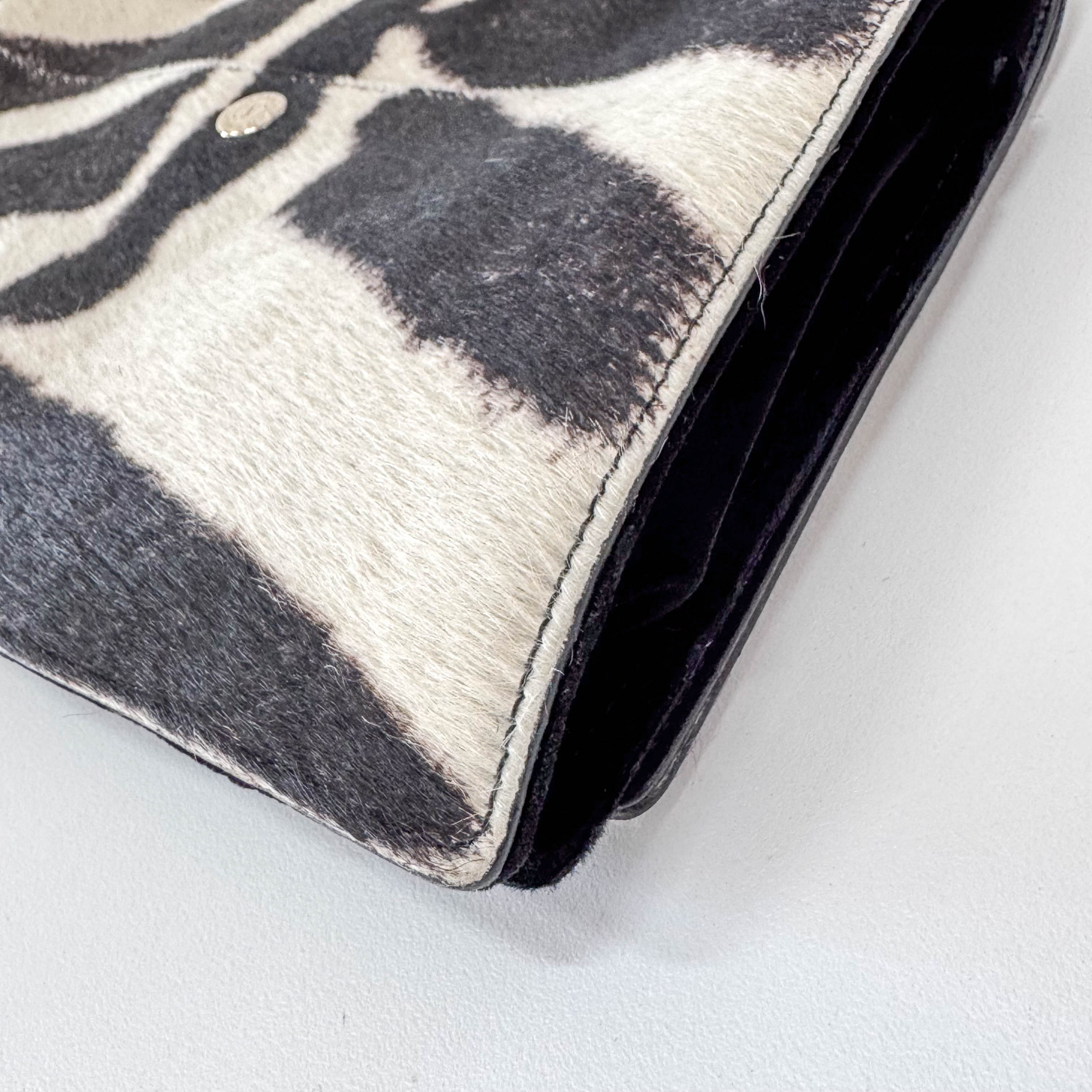 Mombasa Double Horn Cow Print Pony Hair Bag