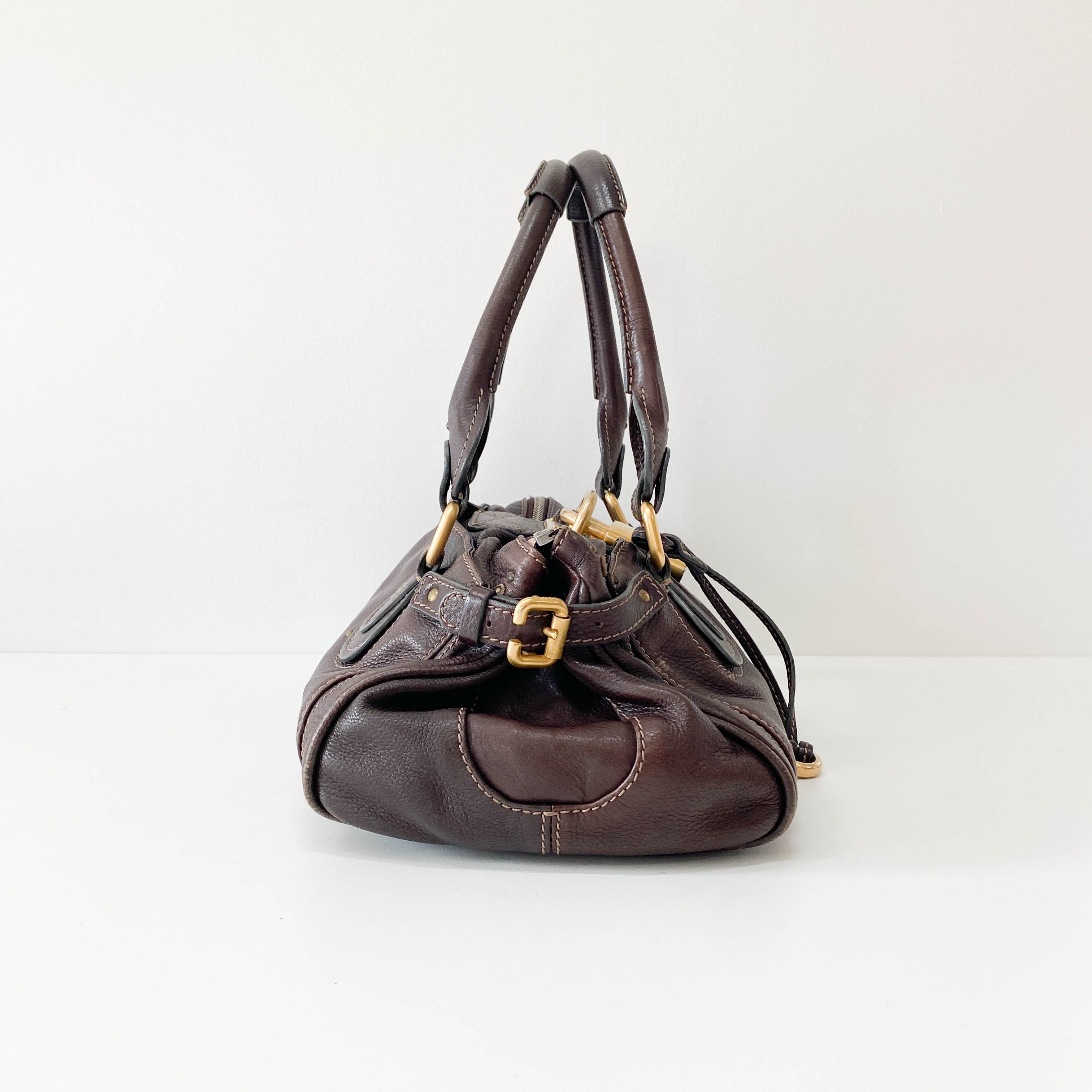 Paddington Brown Leather Shoulder Bag