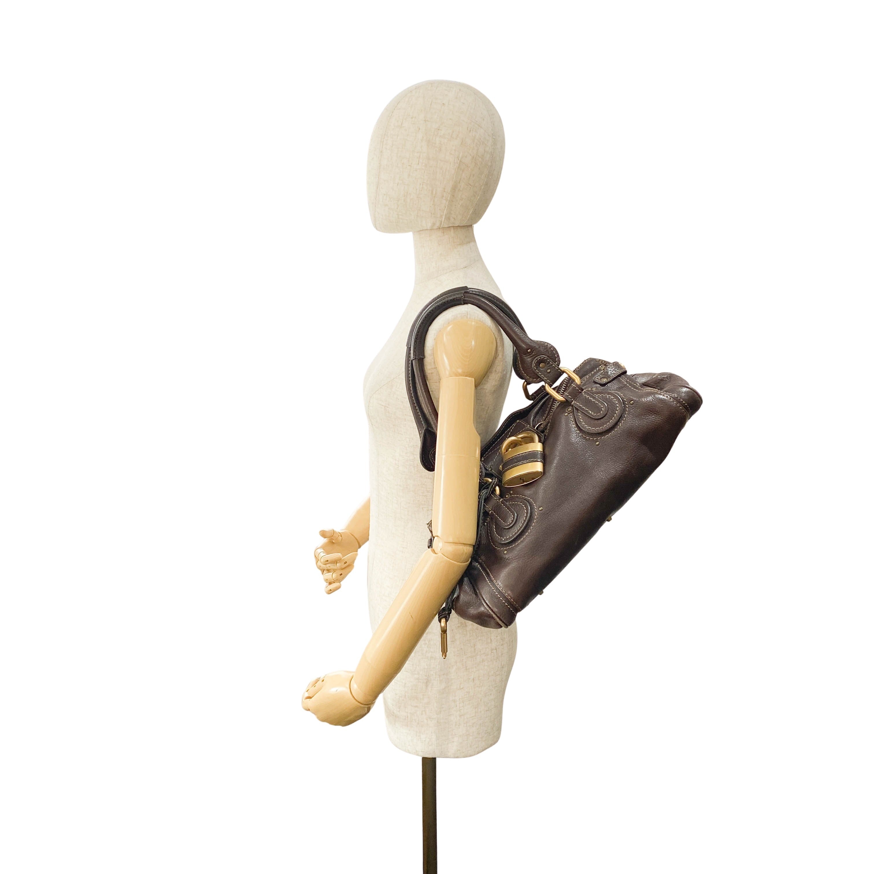 Paddington Brown Leather Shoulder Bag