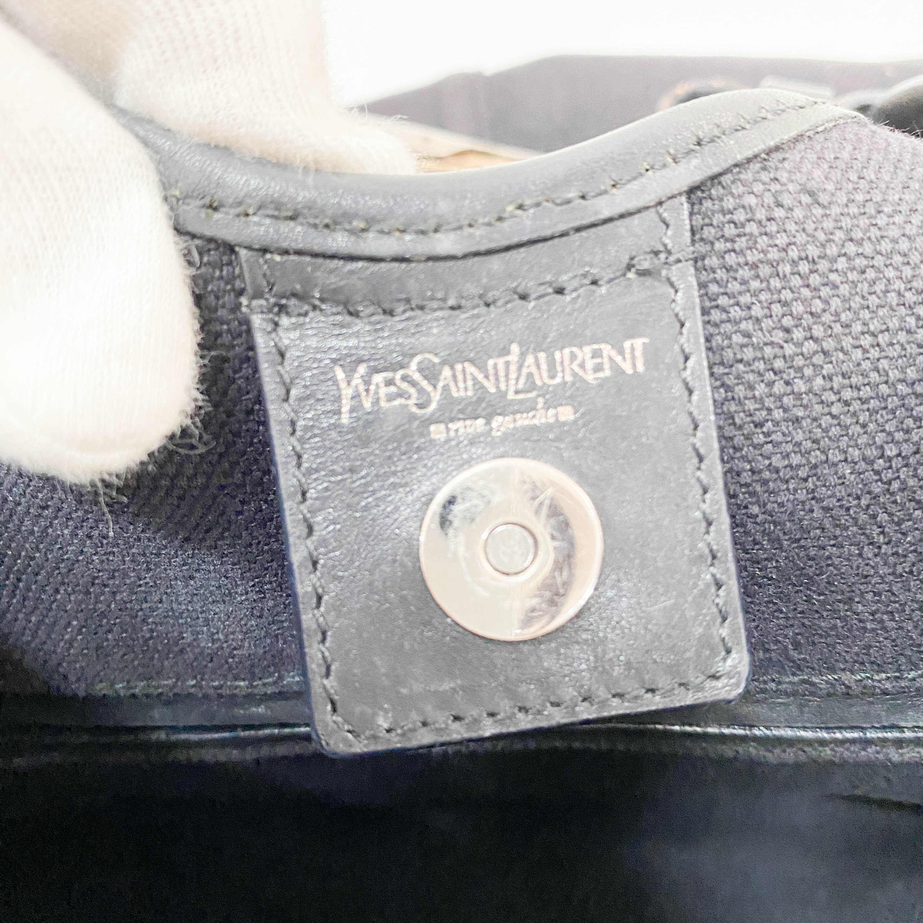 Mombasa Black Canvas Shoulder Bag